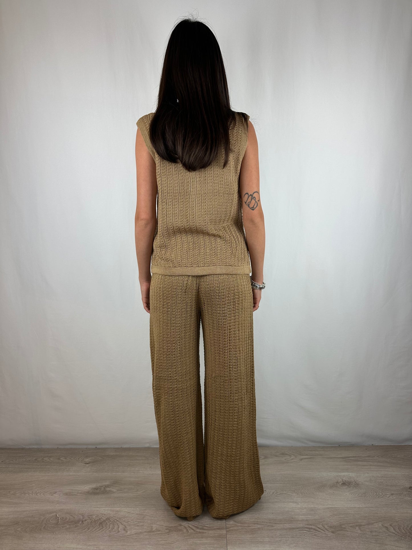 COMPLETO CAMEL MACRAME