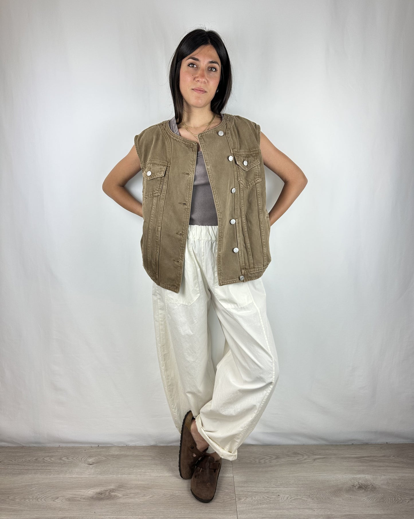 GILET DENIM TORTORA