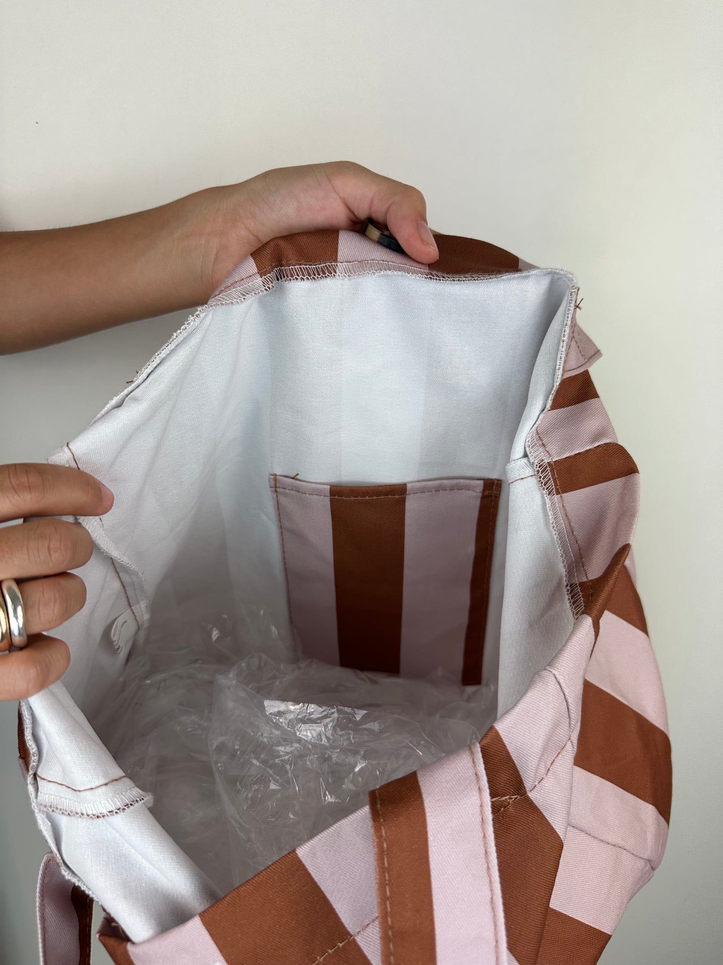 TOTE BAG TABACCO|ROSA CHIARO