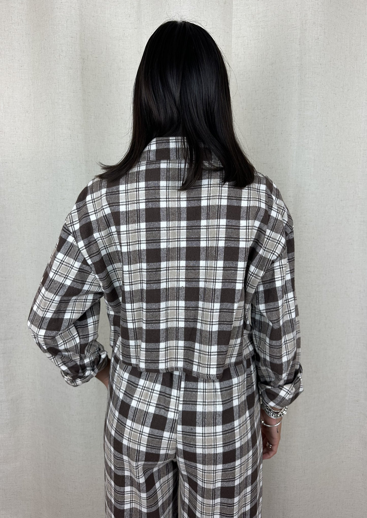 CAMICIA QUADRI CROP