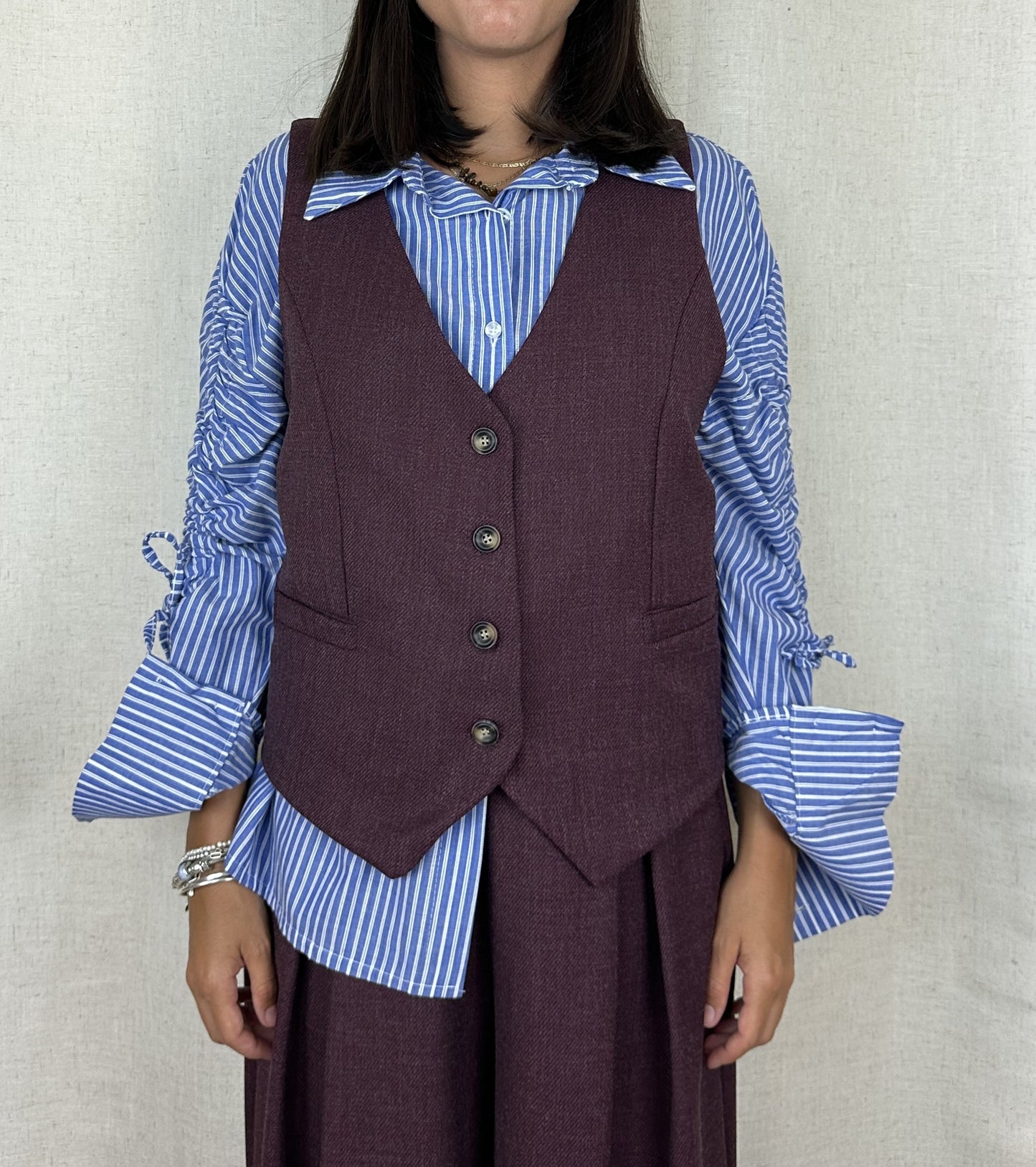 GILET BURGUNDY