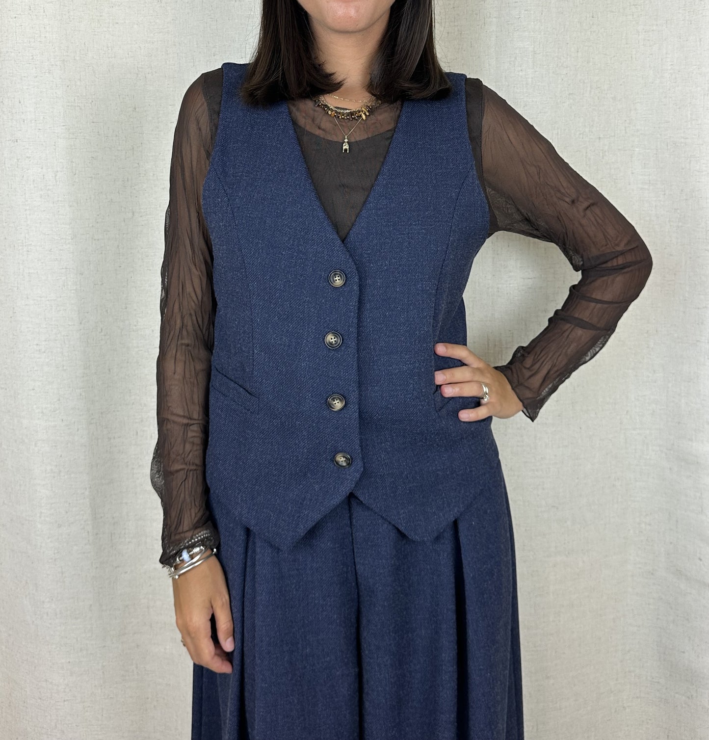 GILET BLU