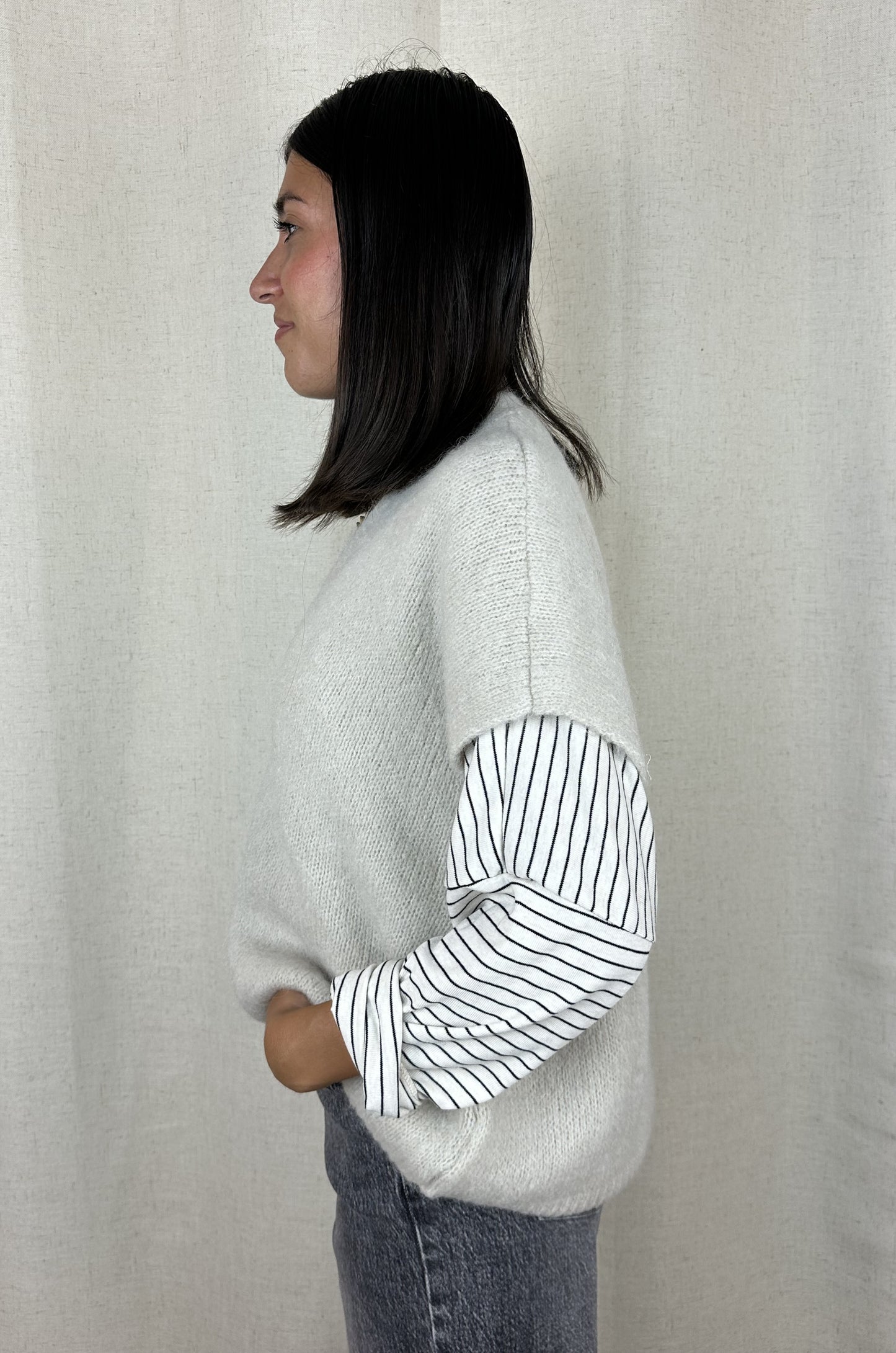 GILET BOTTONI PANNA