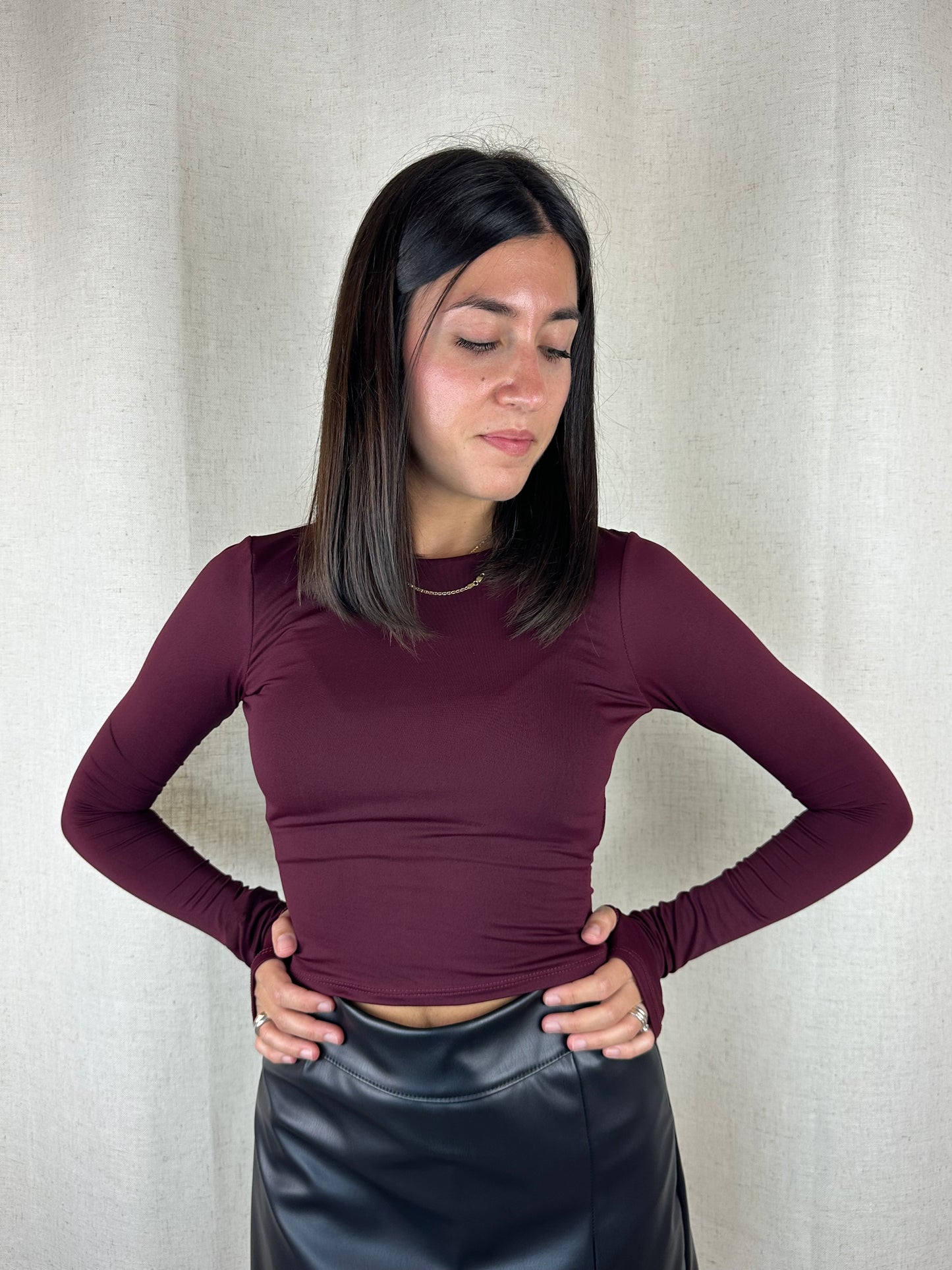 MAGLIA BURGUNDY POLSINO