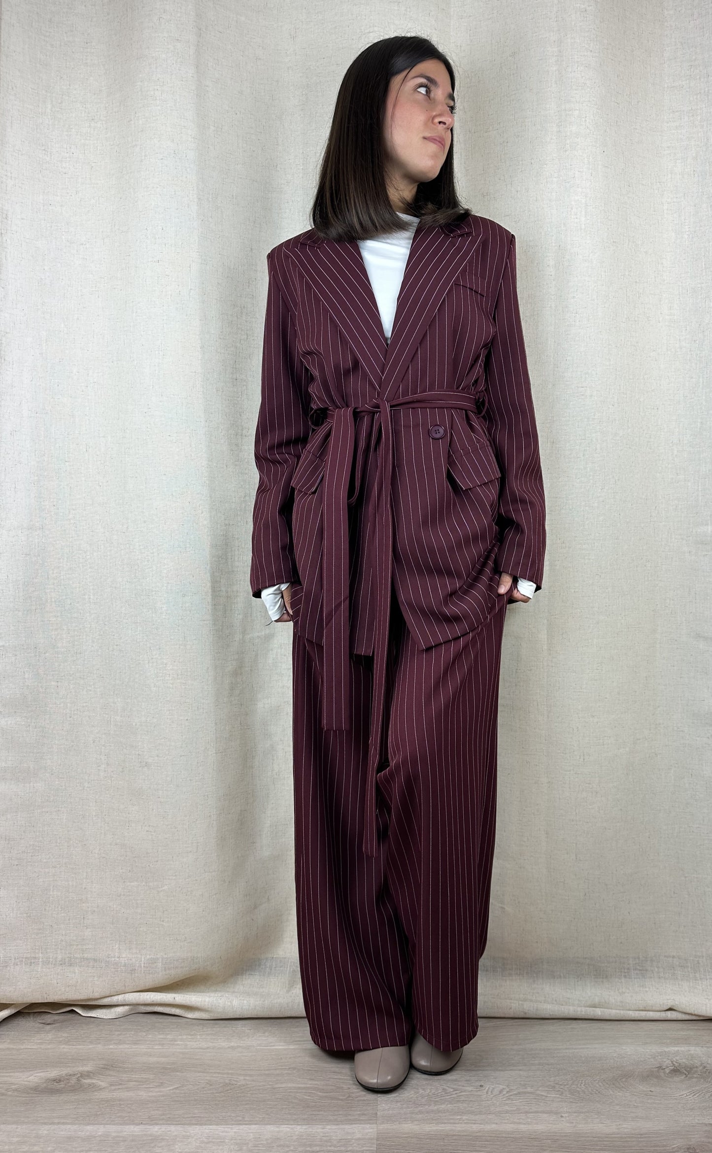 COMPLETO BURGUNDY GESSATO