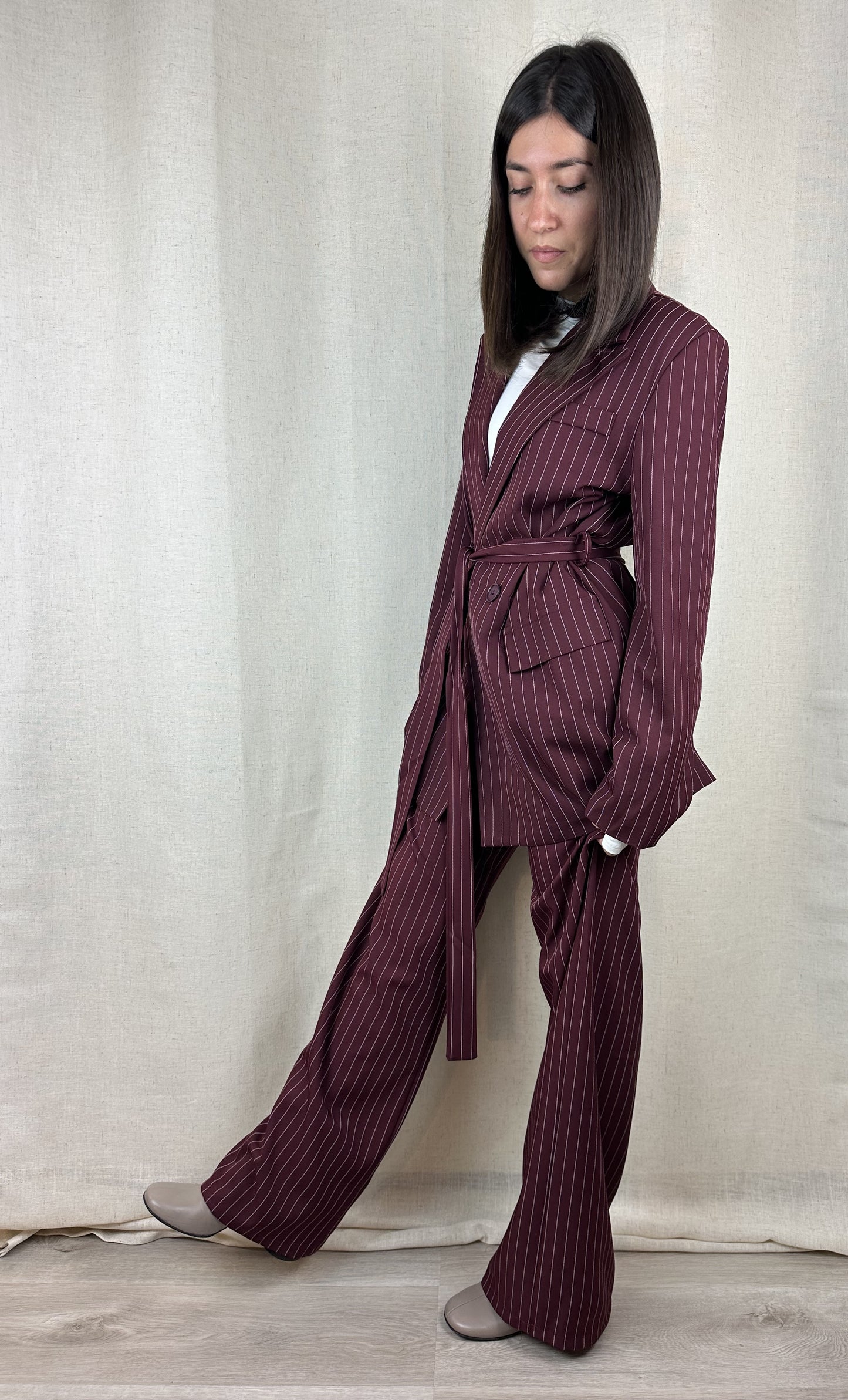 COMPLETO BURGUNDY GESSATO