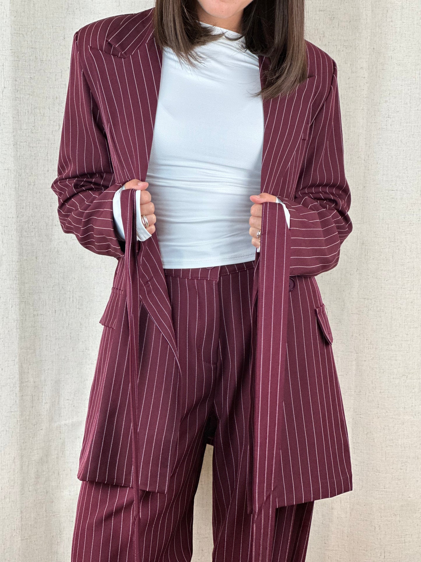 COMPLETO BURGUNDY GESSATO