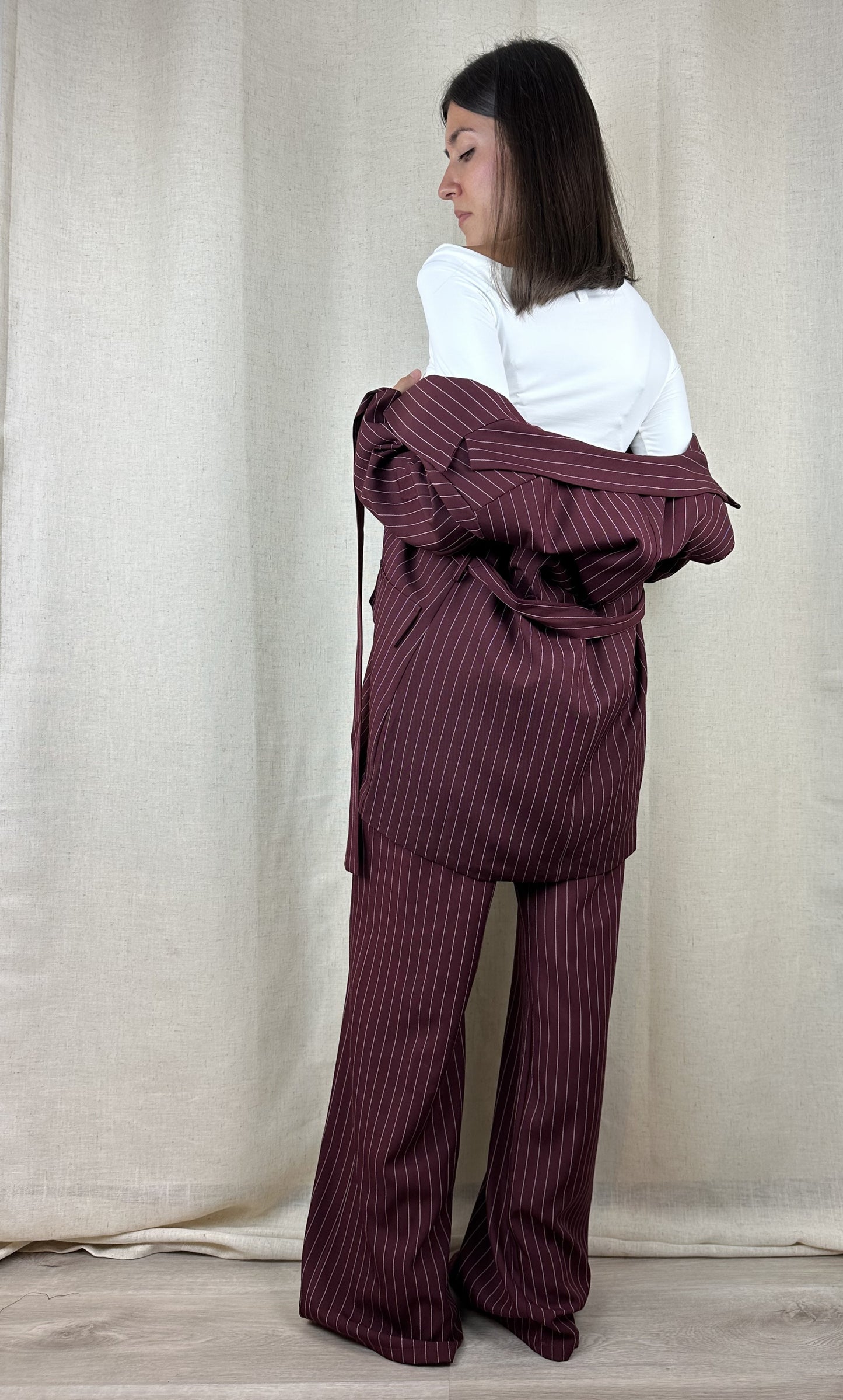 COMPLETO BURGUNDY GESSATO