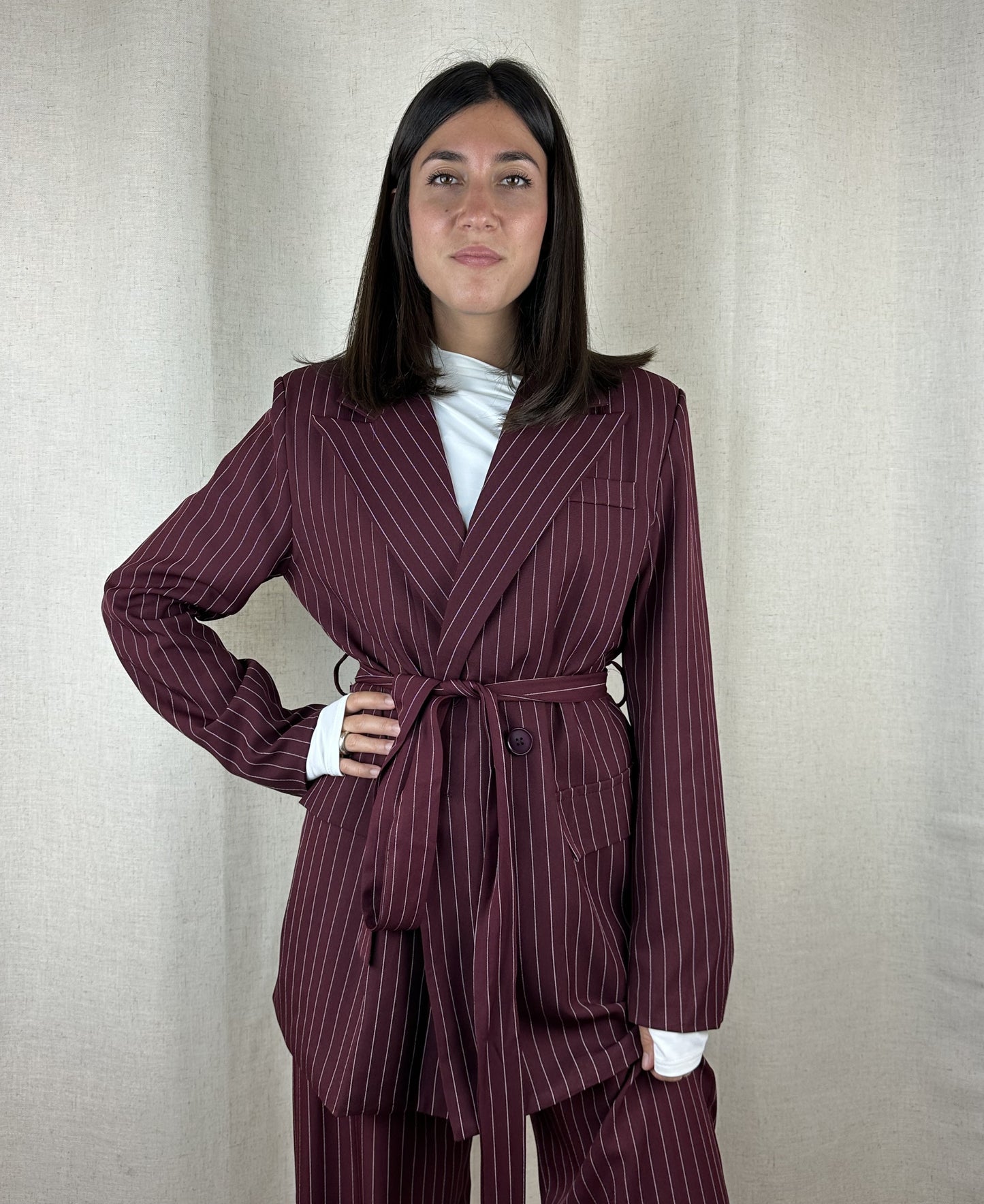 COMPLETO BURGUNDY GESSATO