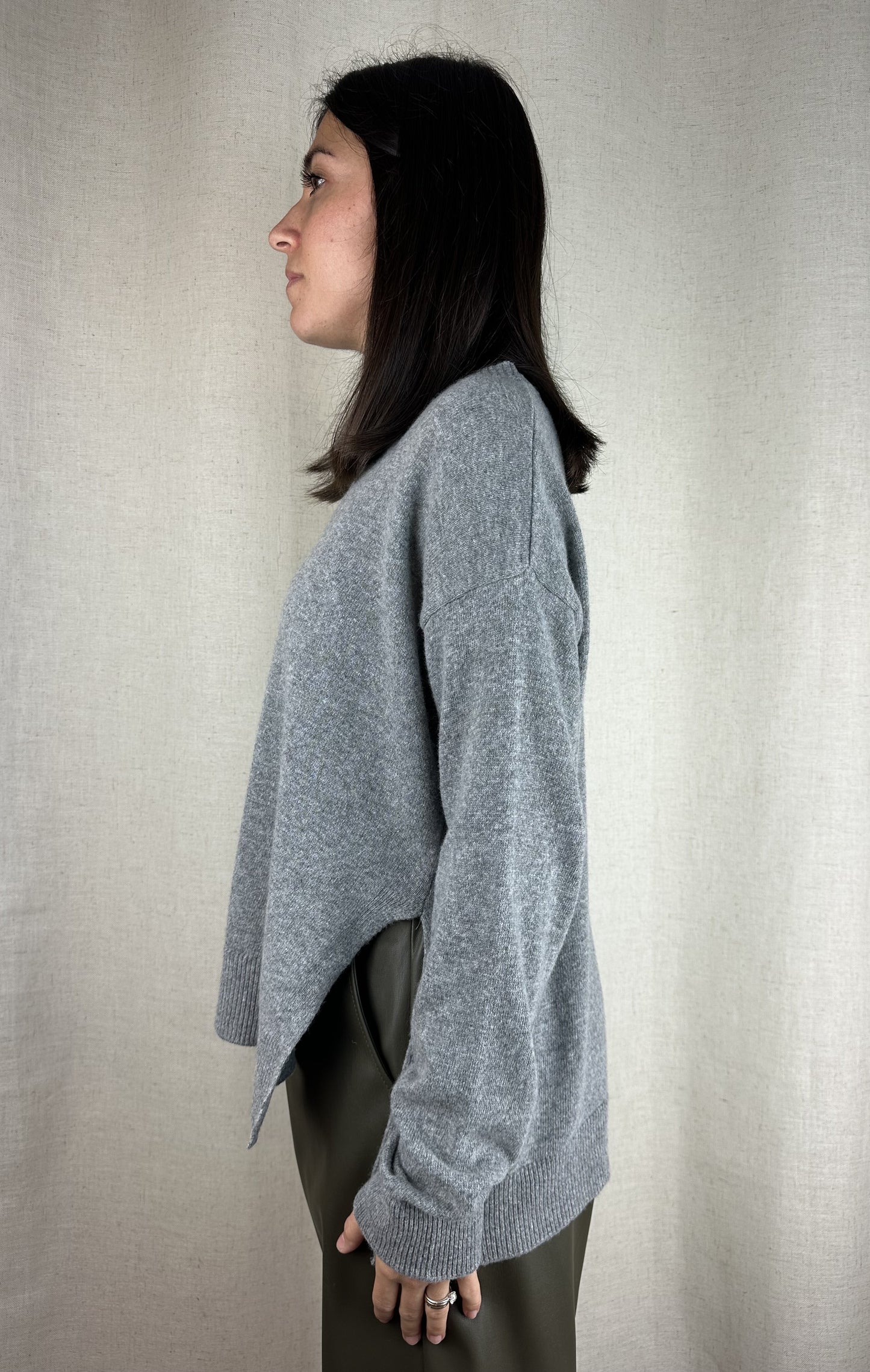 MAGLIONCINO GRIGIO LANA