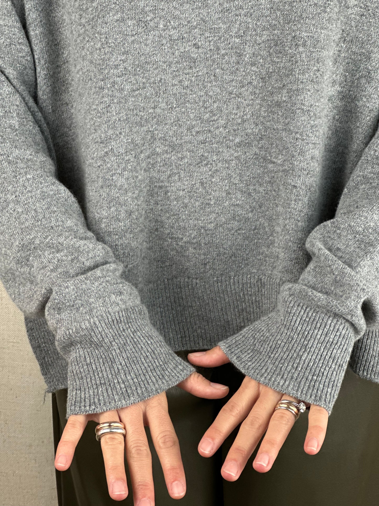 MAGLIONCINO GRIGIO LANA