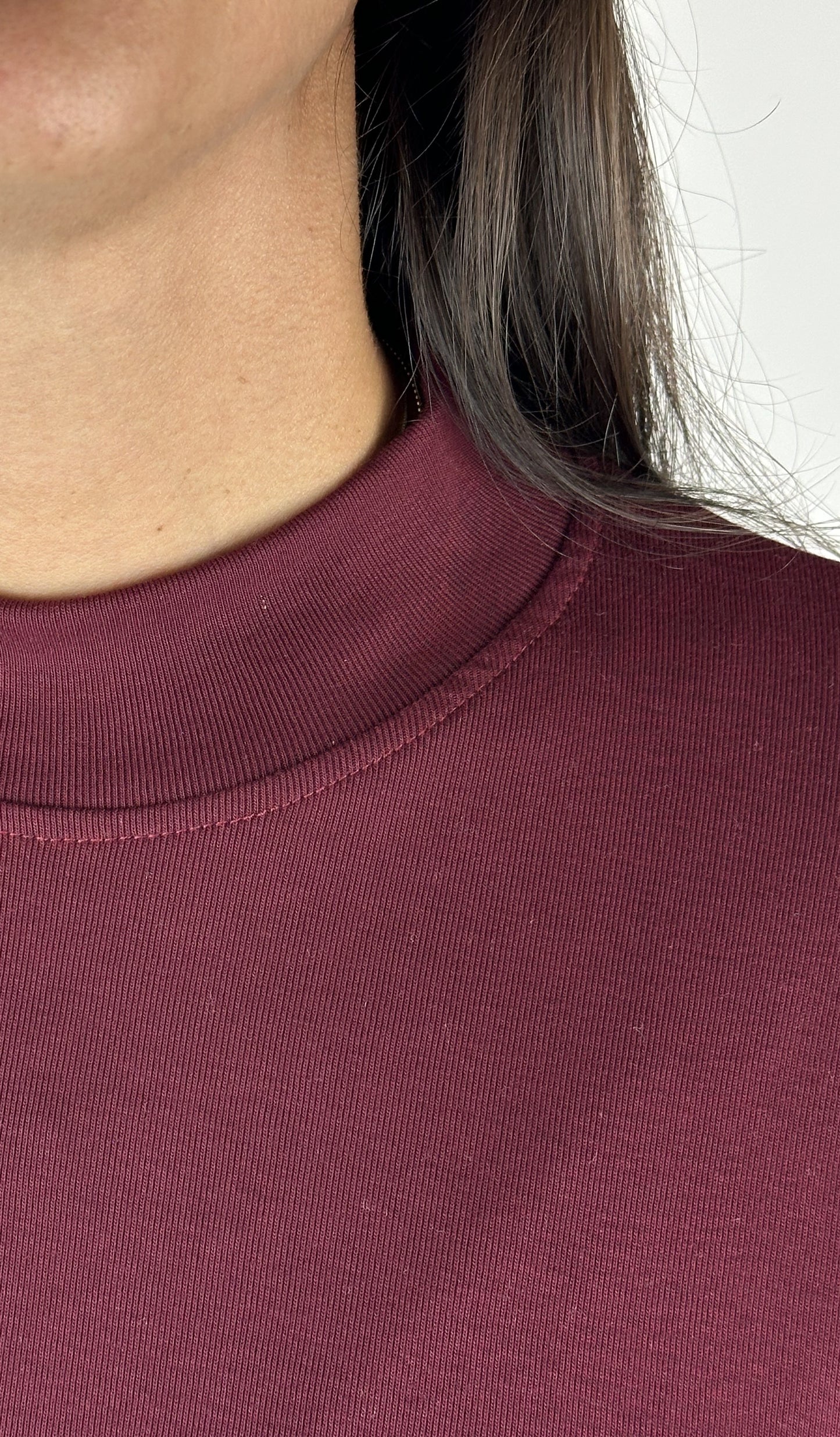 MAGLIA BURGUNDY M|LUNGA COTONE