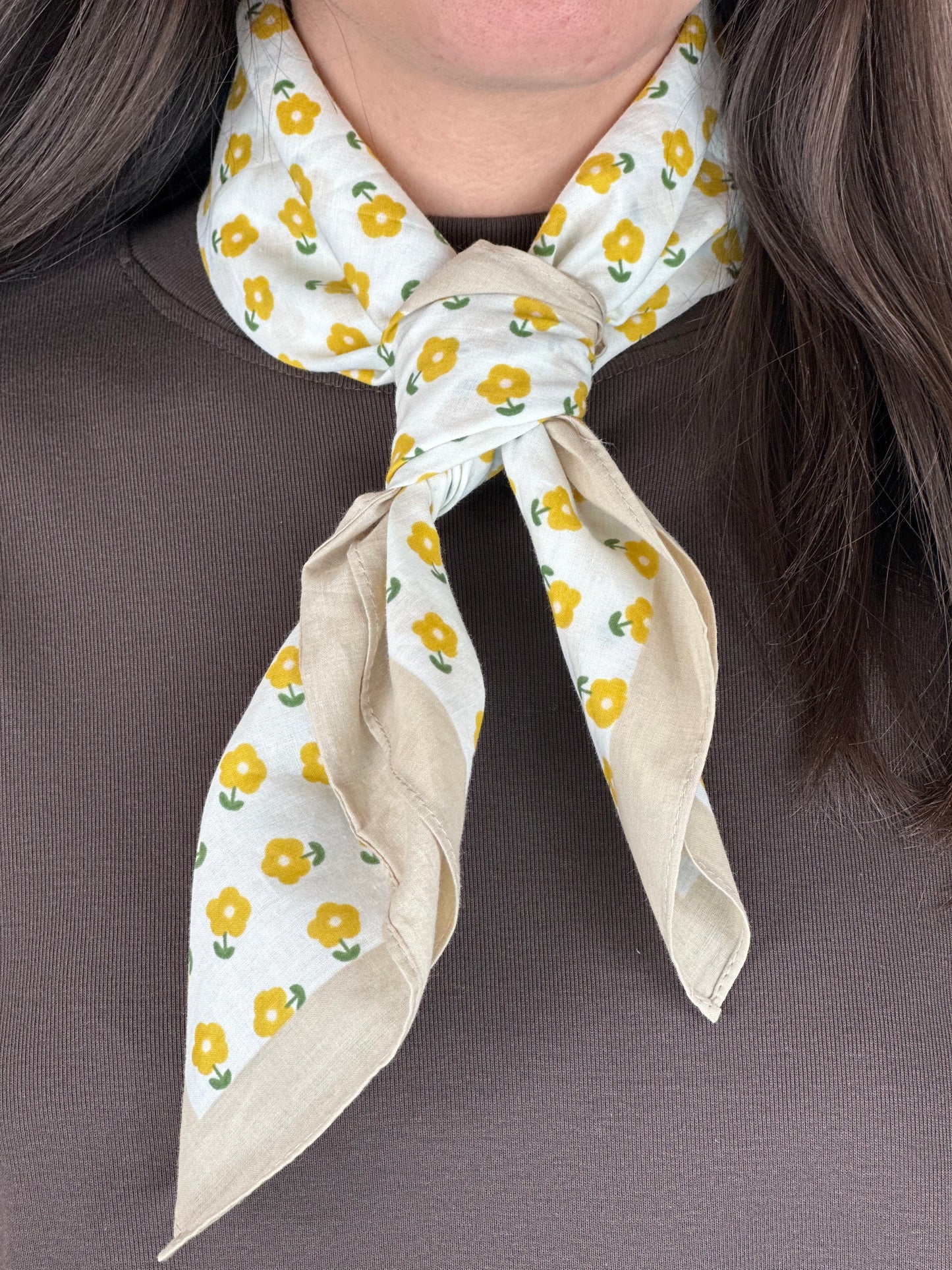 FOULARD|BANDANA FIORI GIALLI