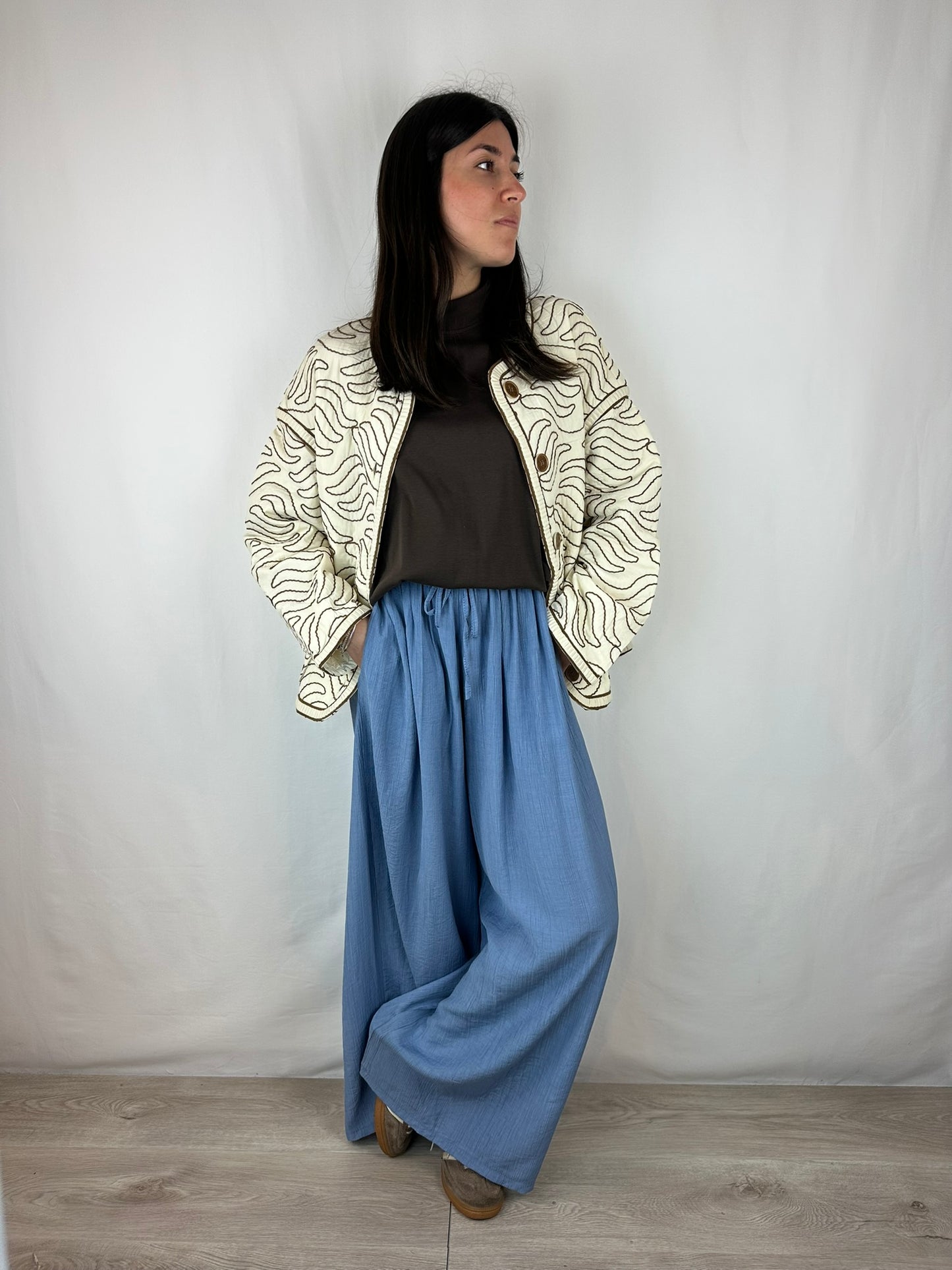 PANTALONE AZZURRO