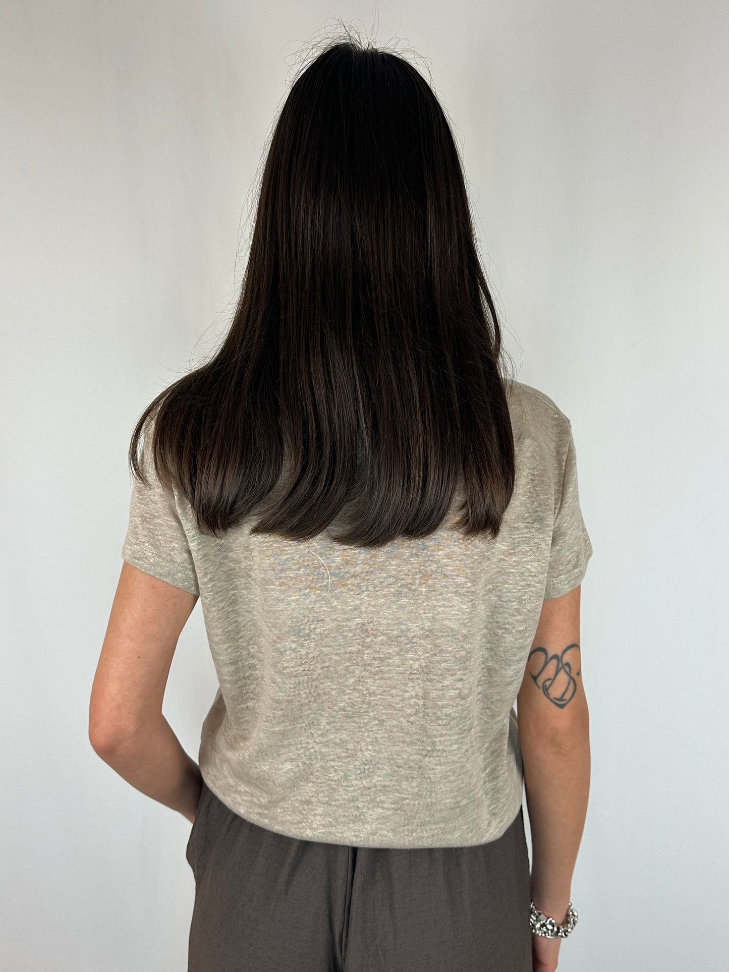 T-SHIRT SABBIA LINO