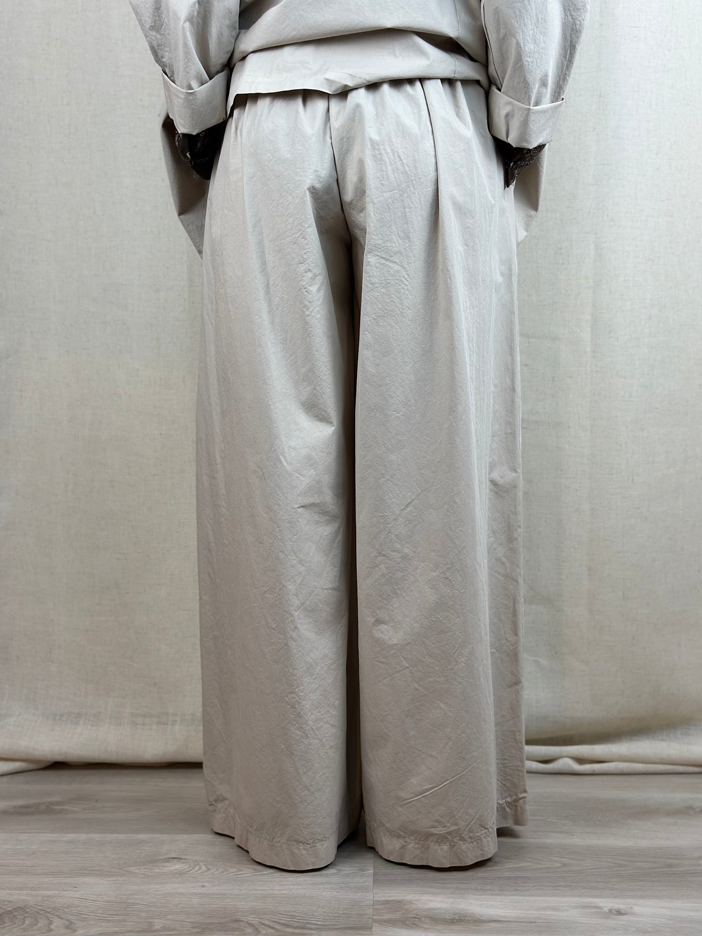 PANTALONI PALAZZO IN COTONE LEGGERO