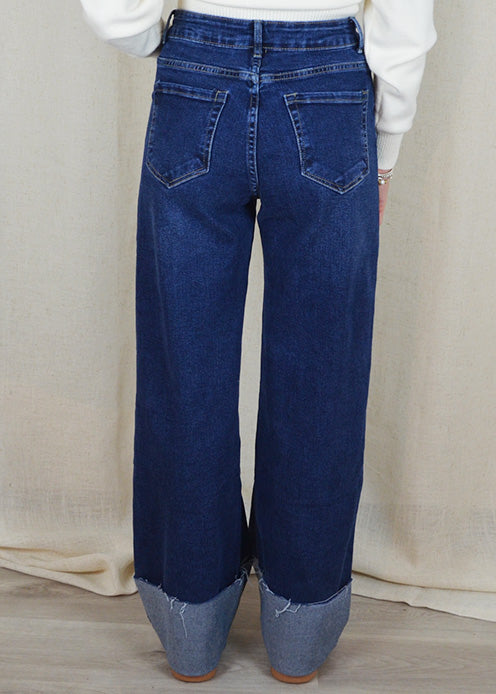JEANS CON RISVOLTO