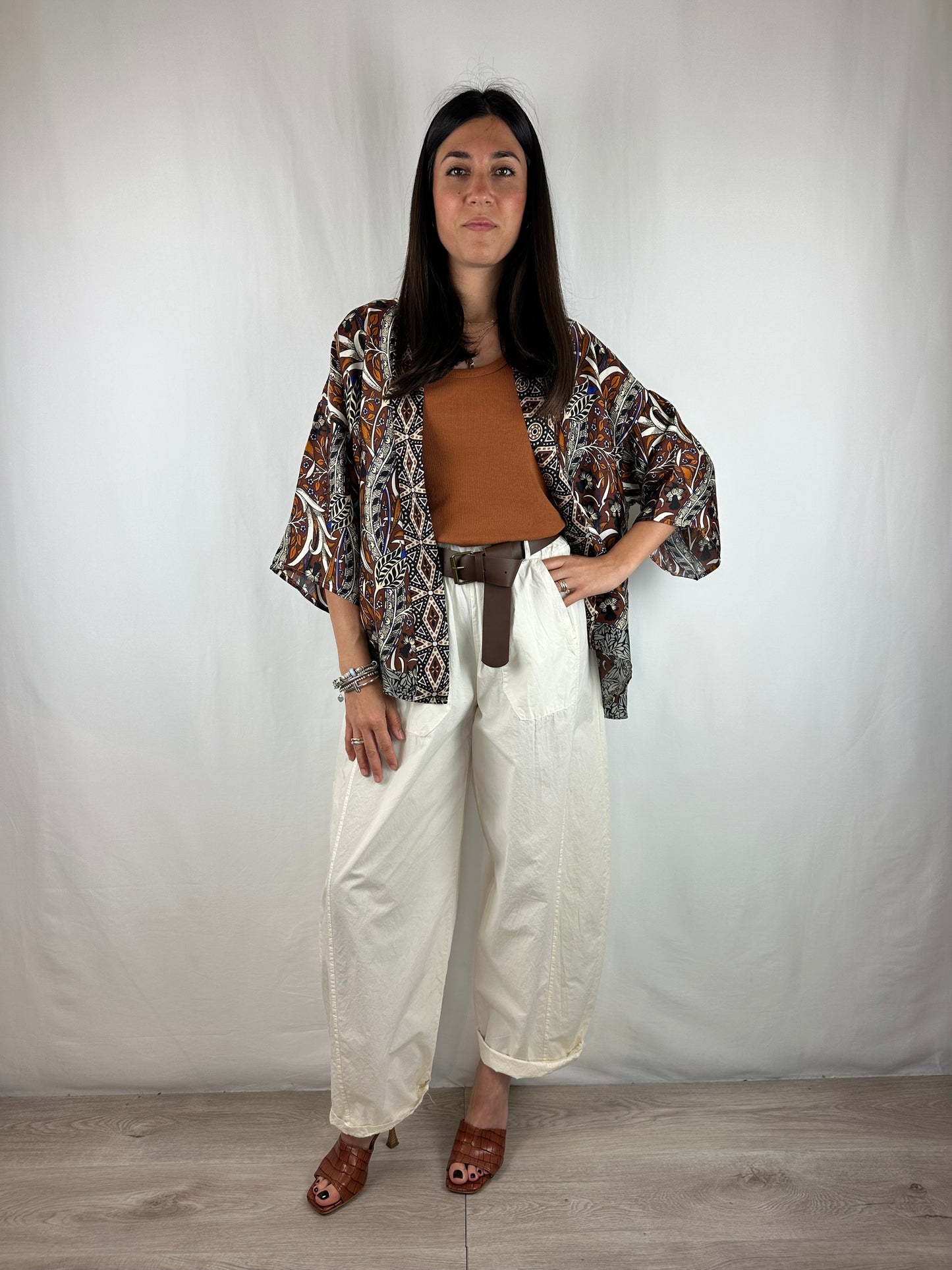 PANTALONE BURRO IN COTONE