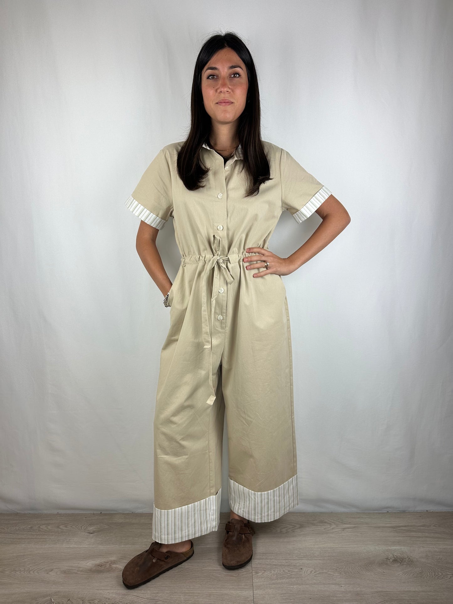 TUTA BEIGE COTONE