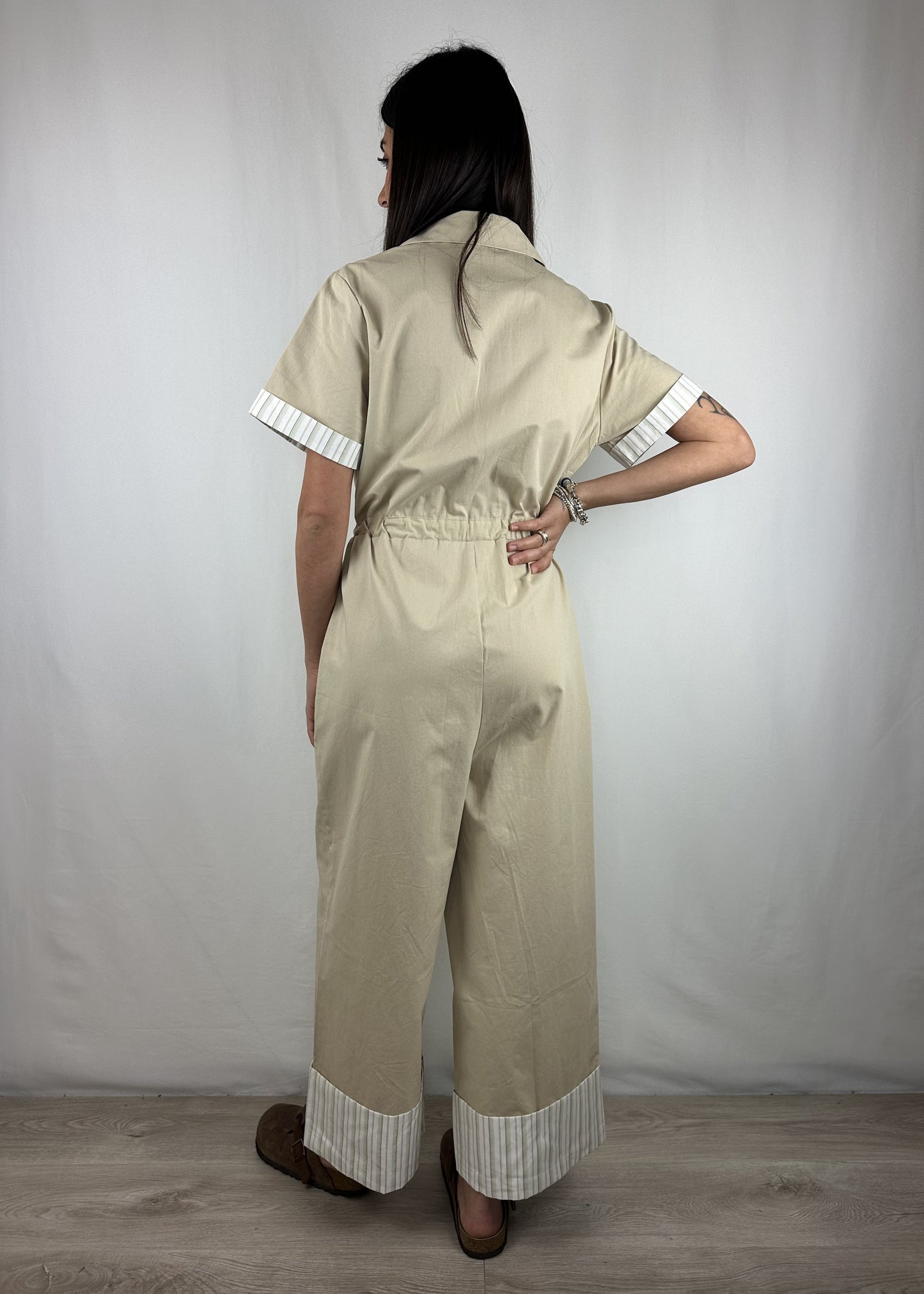 TUTA BEIGE COTONE