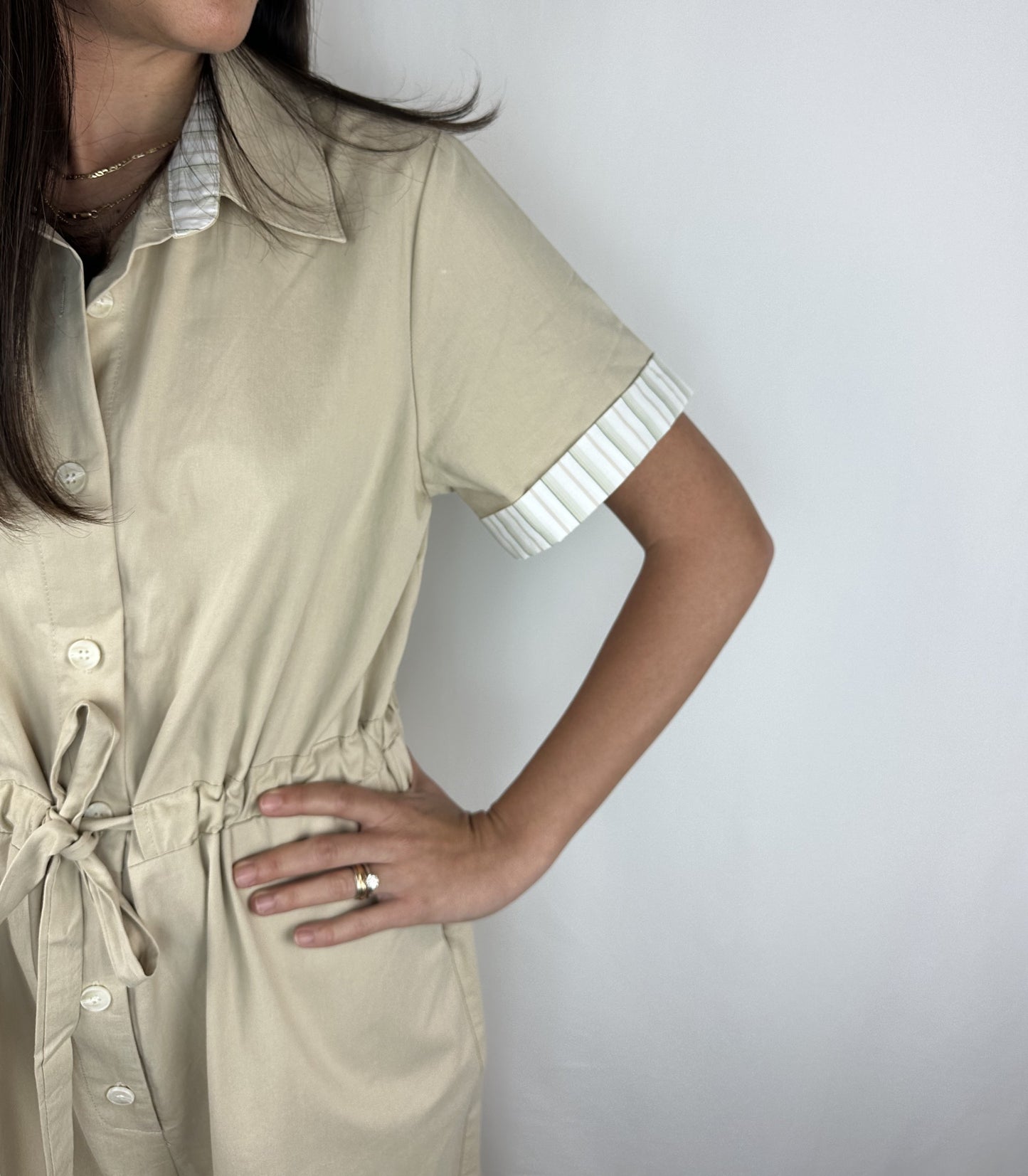 TUTA BEIGE COTONE