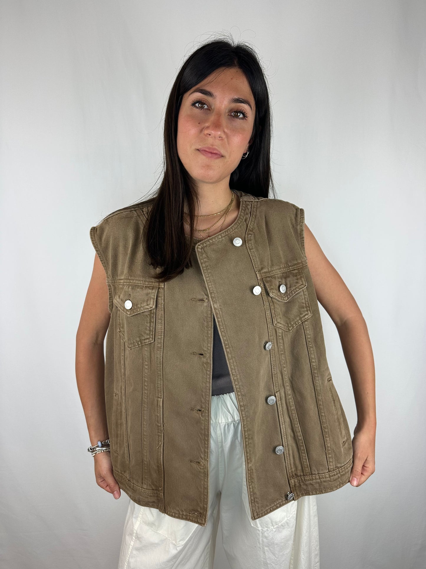 GILET DENIM TORTORA