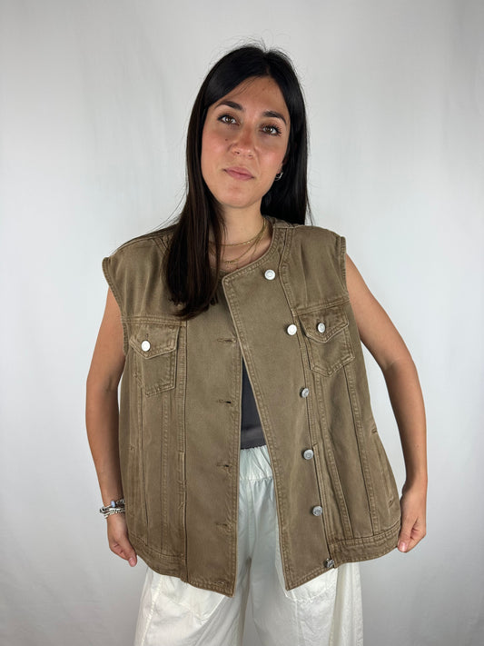 GILET DENIM TORTORA