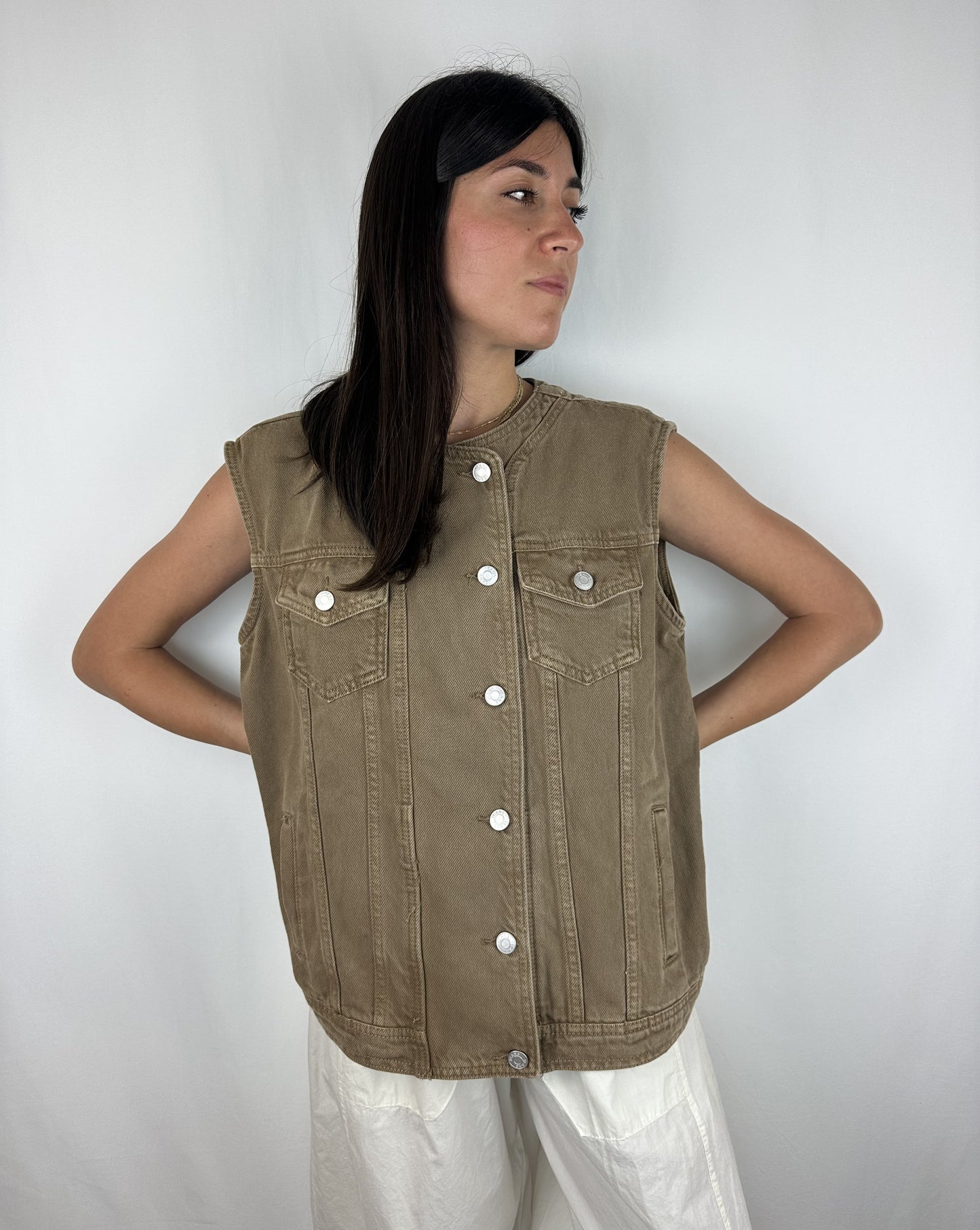 GILET DENIM TORTORA