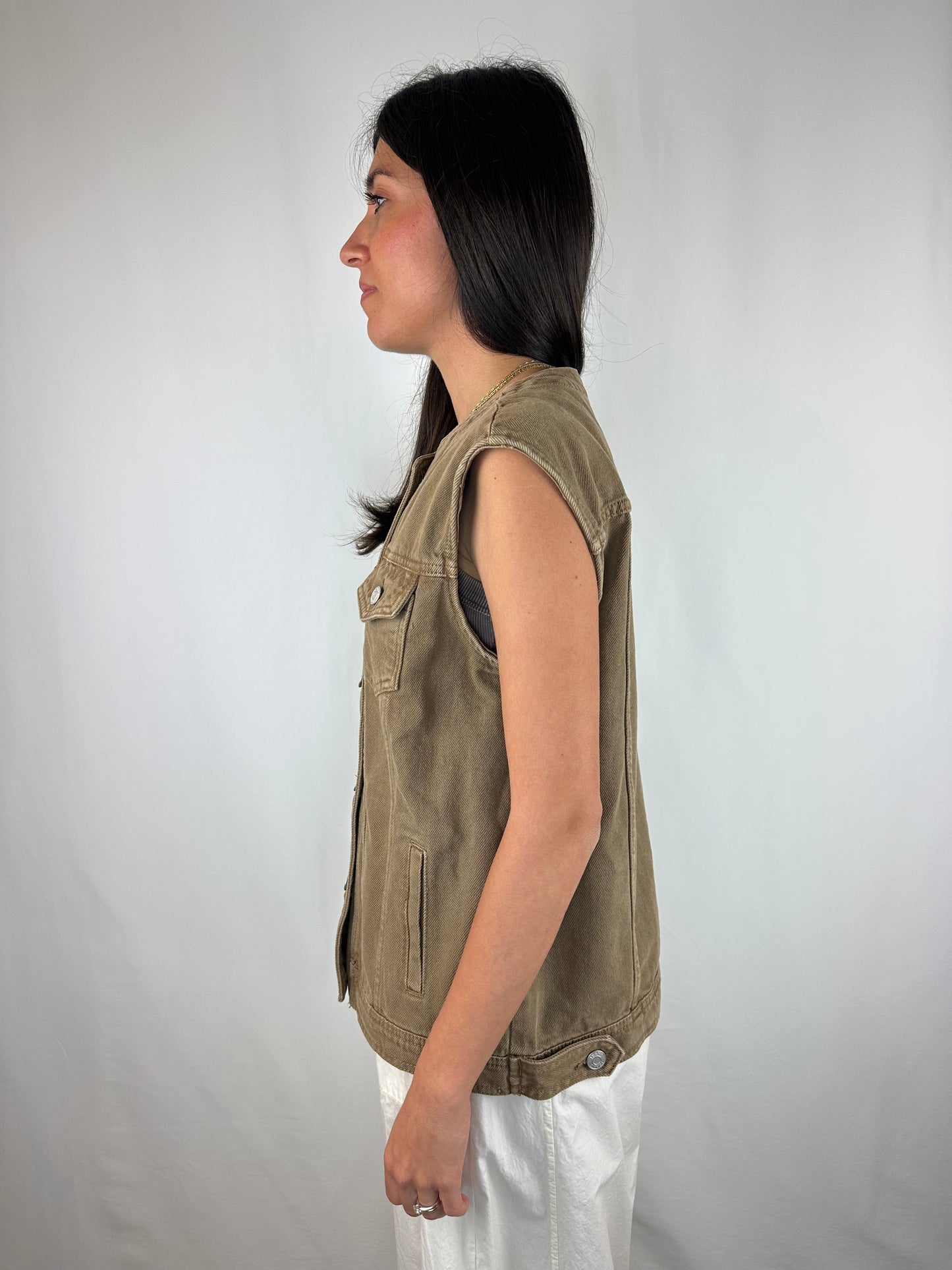 GILET DENIM TORTORA