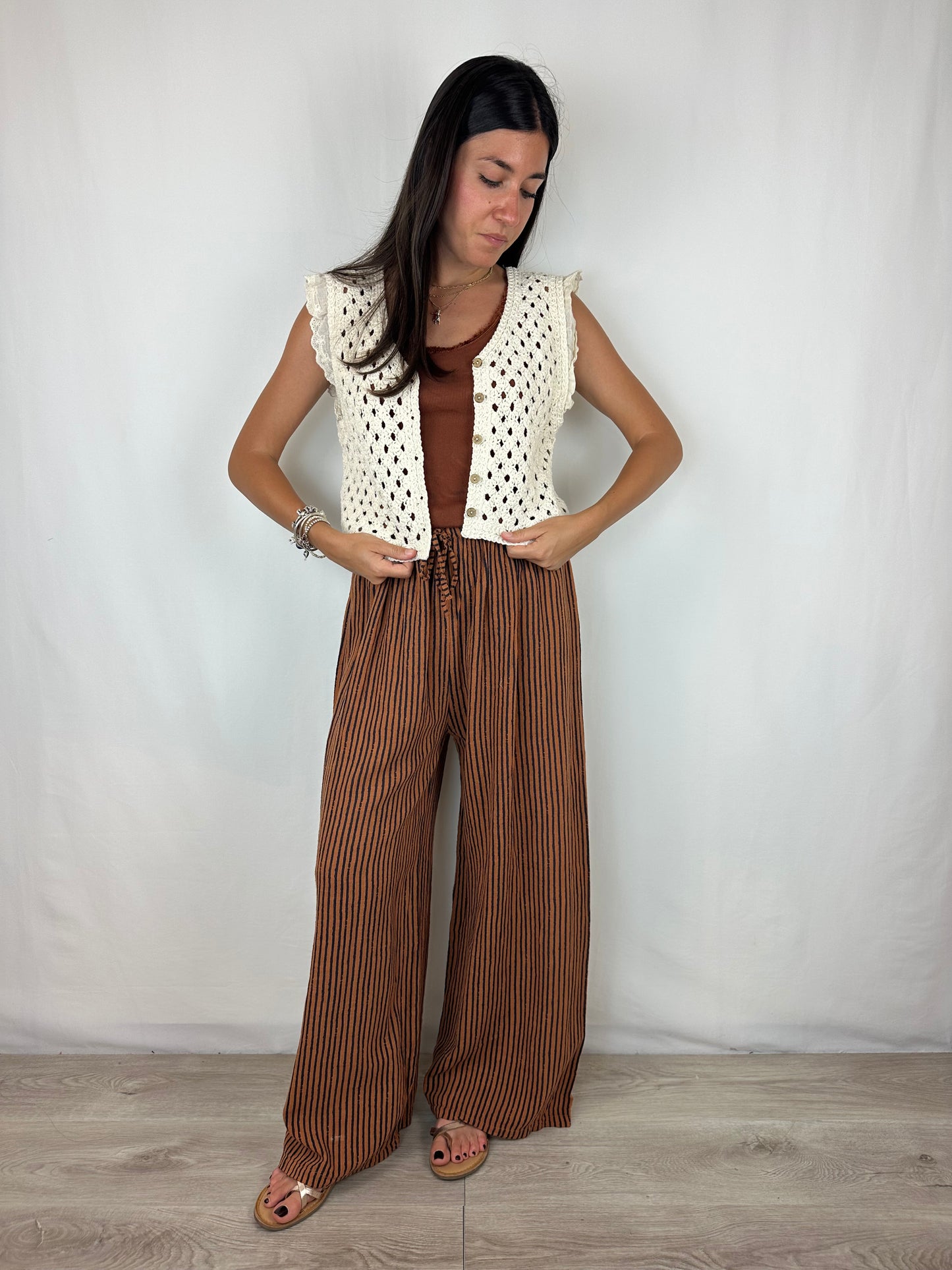 GILET MACRAME