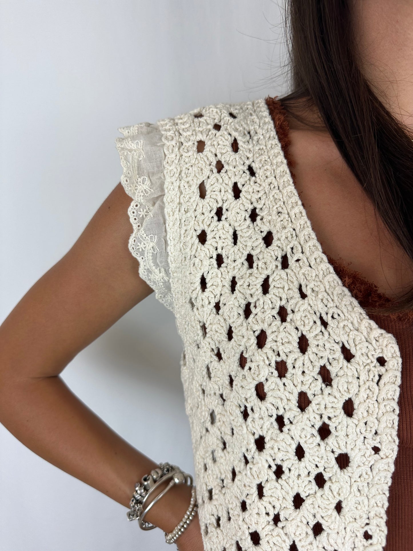 GILET MACRAME