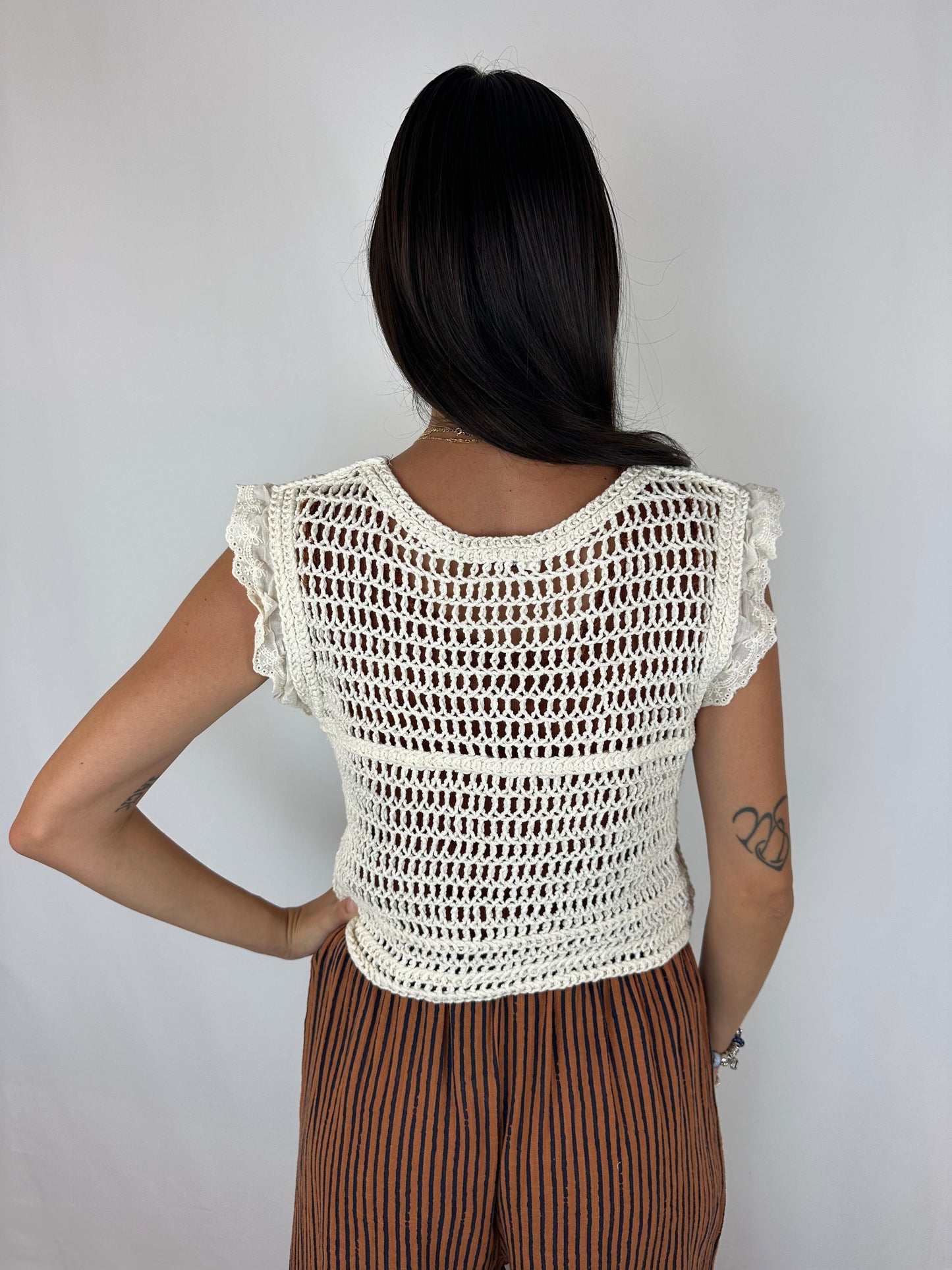 GILET MACRAME