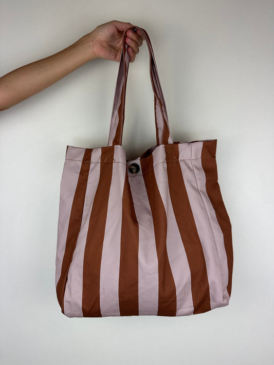 TOTE BAG TABACCO|ROSA CHIARO