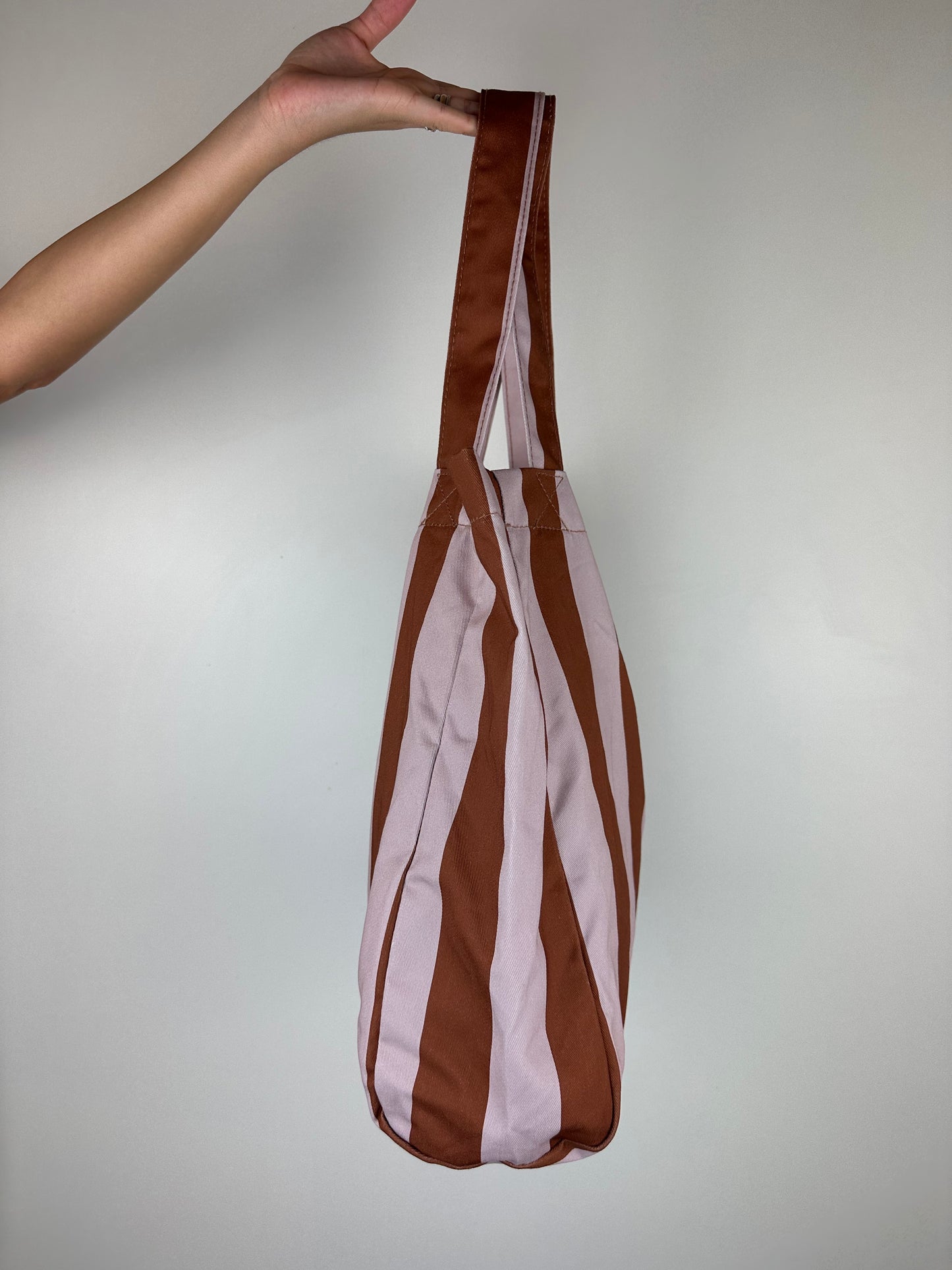 TOTE BAG TABACCO|ROSA CHIARO