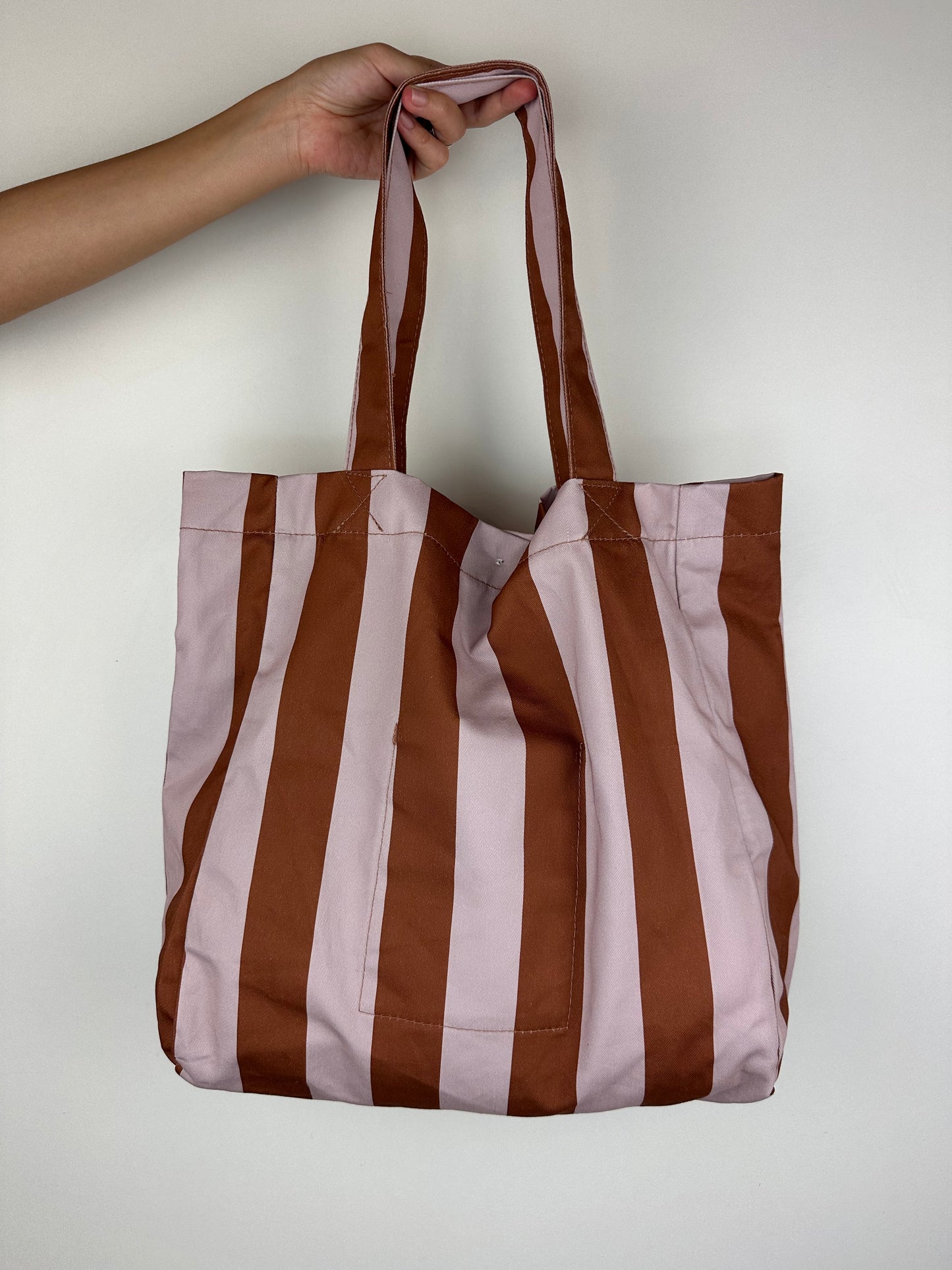 TOTE BAG TABACCO|ROSA CHIARO