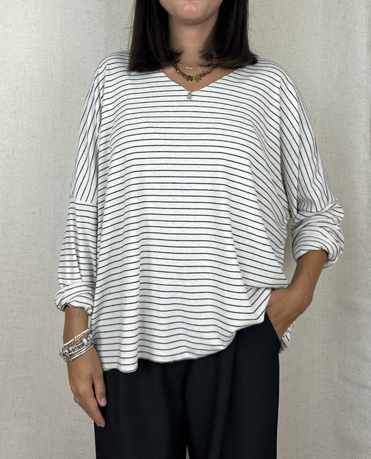 MAGLIA RIGHE SCOLLO V