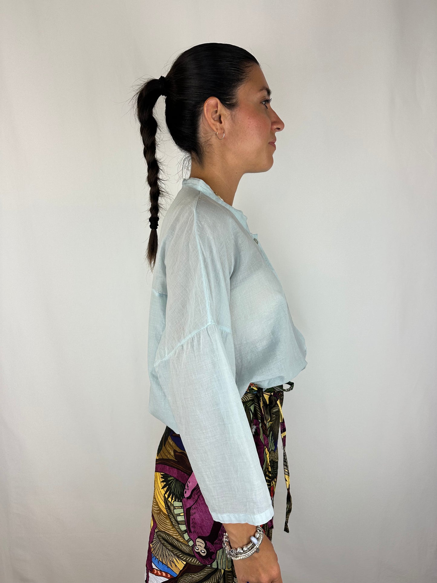 CAMICIA AZZURRA COTONE