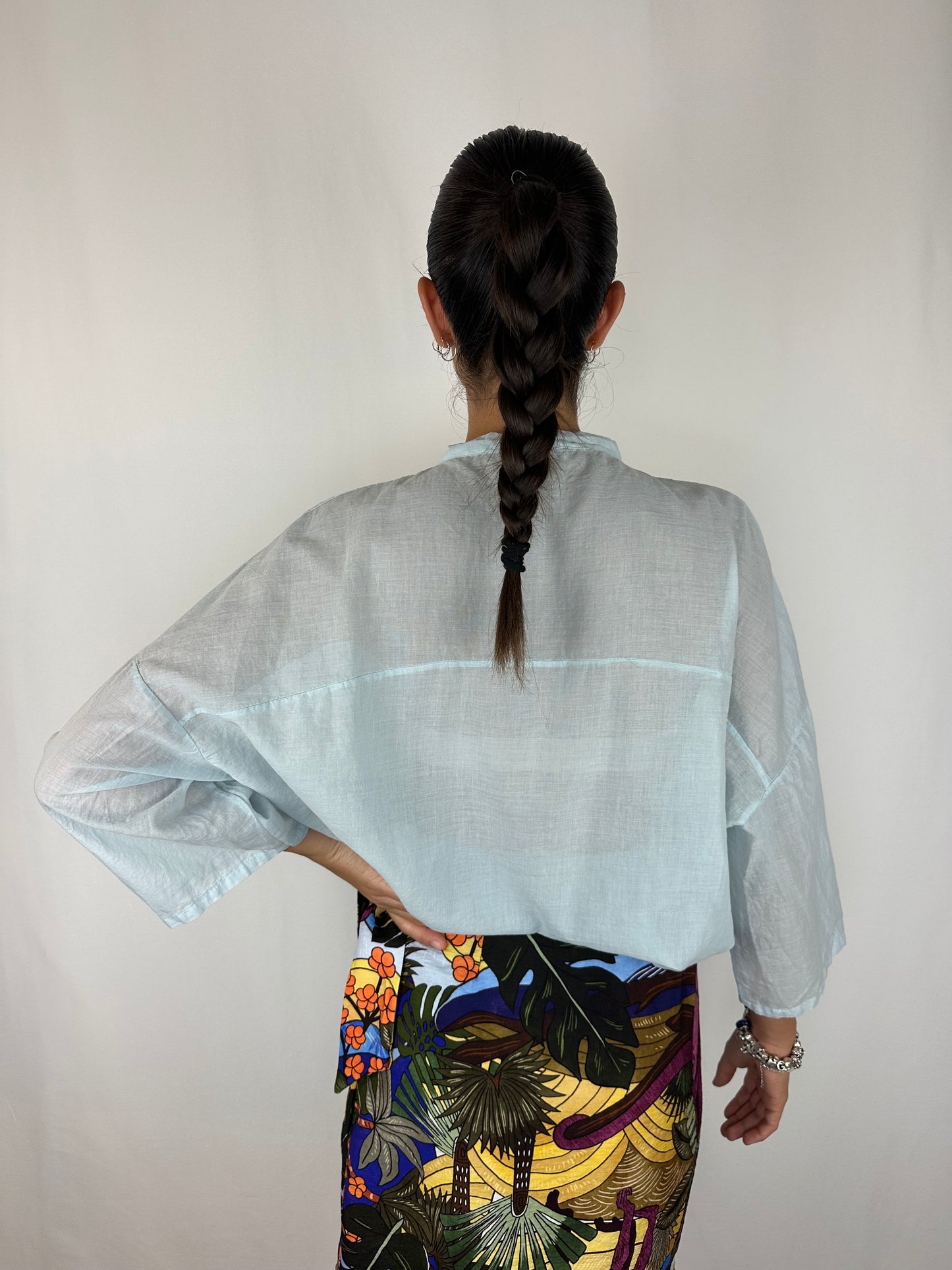 CAMICIA AZZURRA COTONE