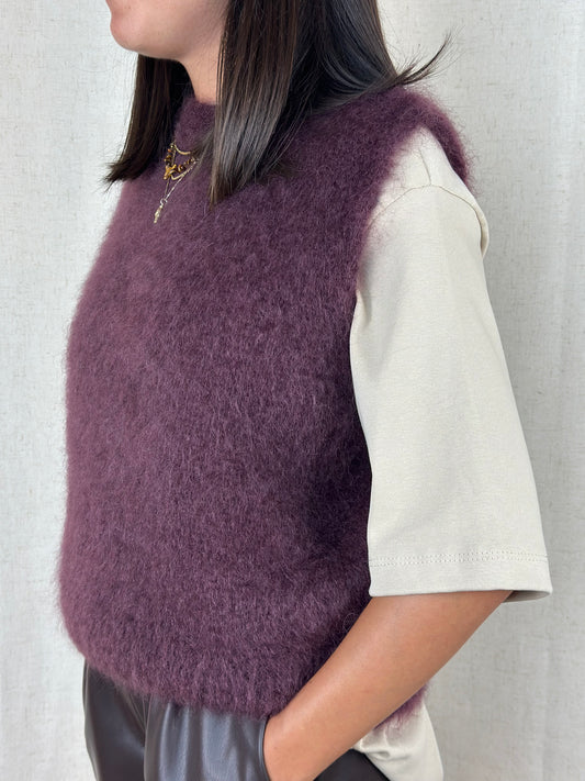 GILET IN LANA VINACCIA