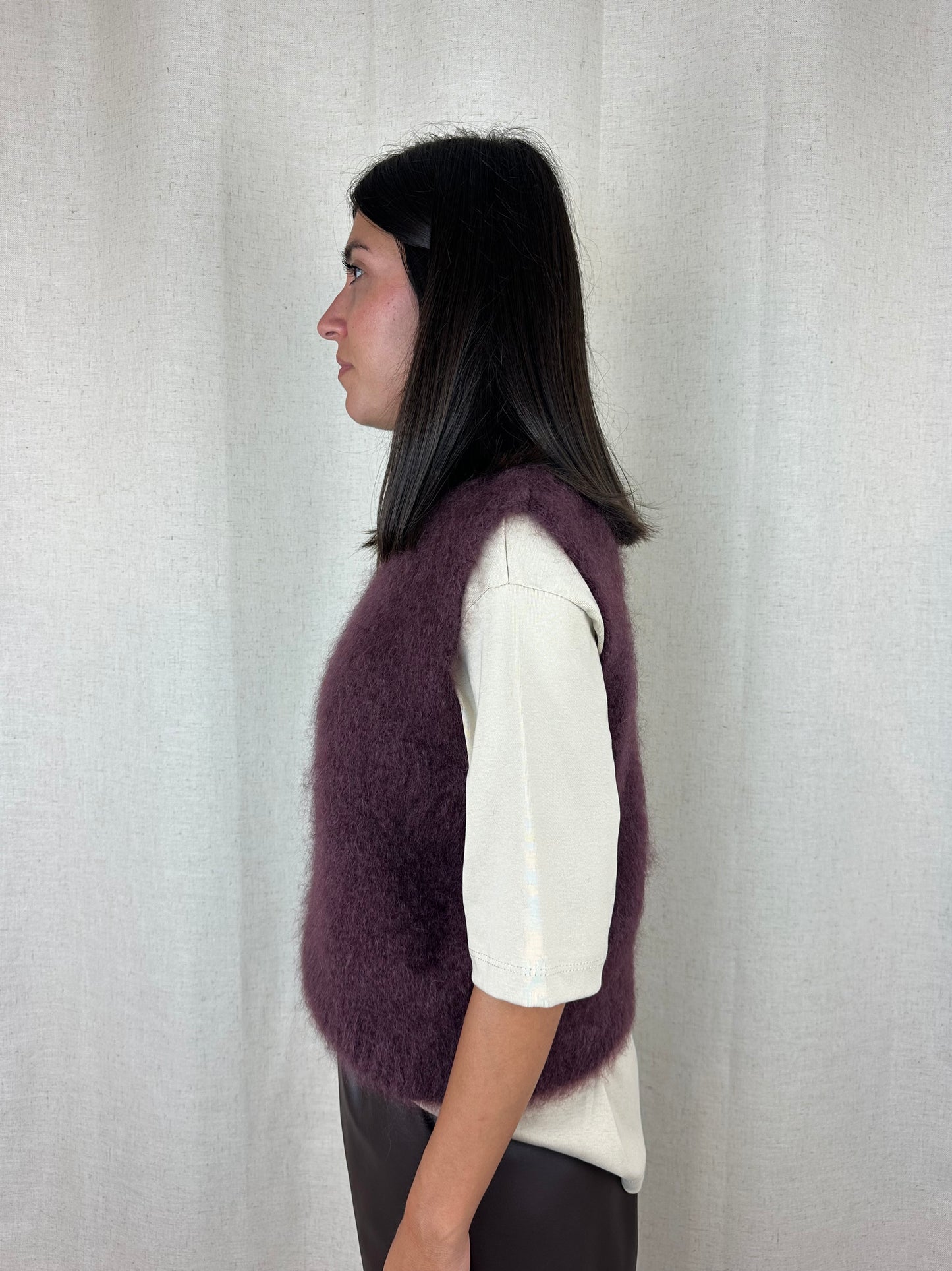 GILET IN LANA VINACCIA