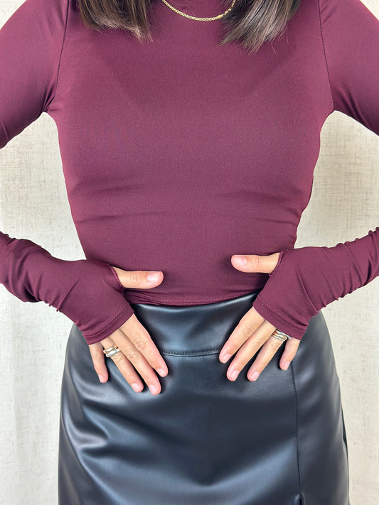 MAGLIA BURGUNDY POLSINO