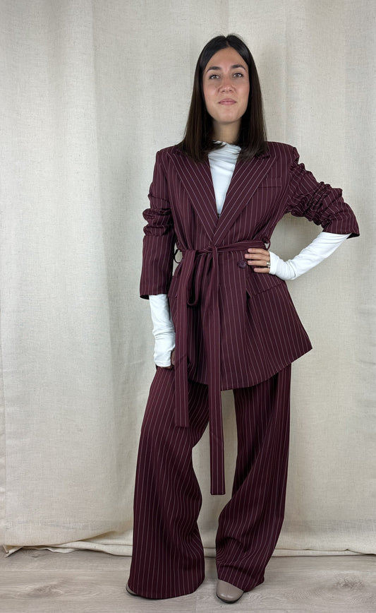COMPLETO BURGUNDY GESSATO