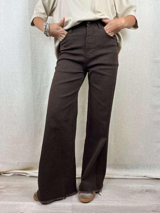 JEANS MARRONE
