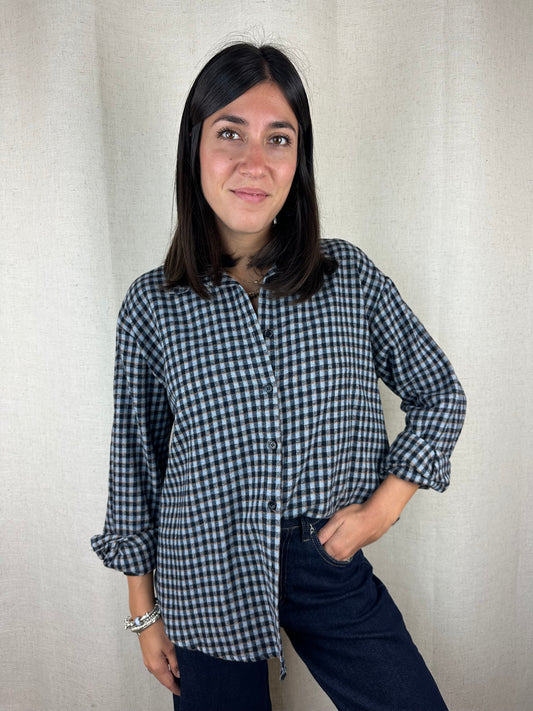 CAMICIA QUADRETTI BLU|AZZURRO