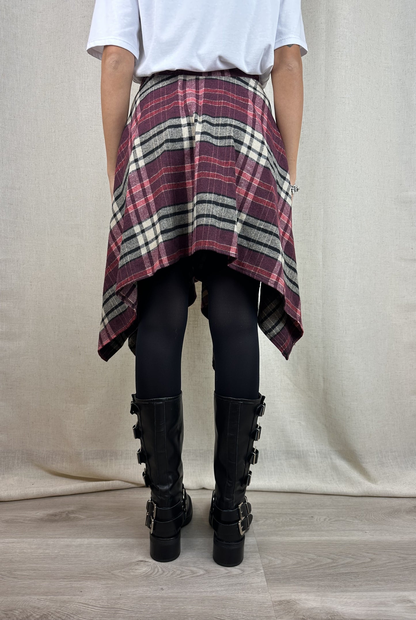 GONNA A CAMICIA BURGUNDY