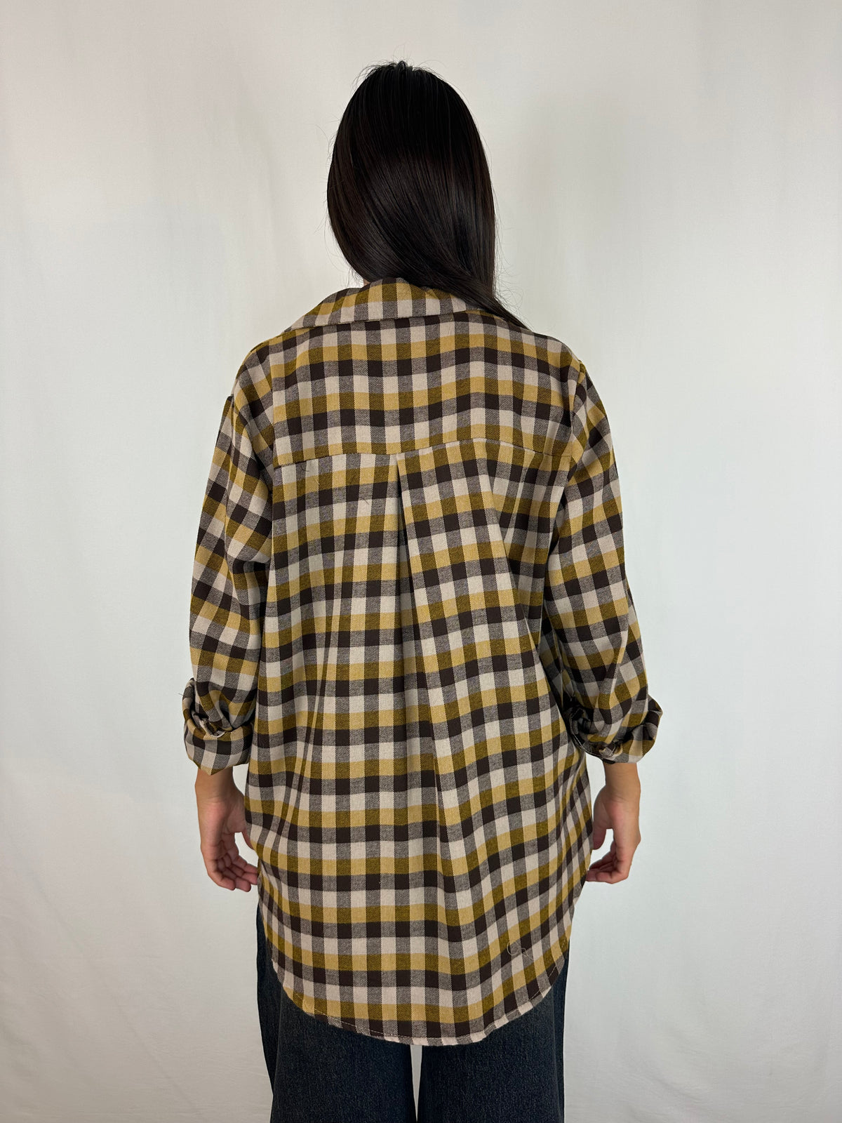 CAMICIA QUADRI SENAPE