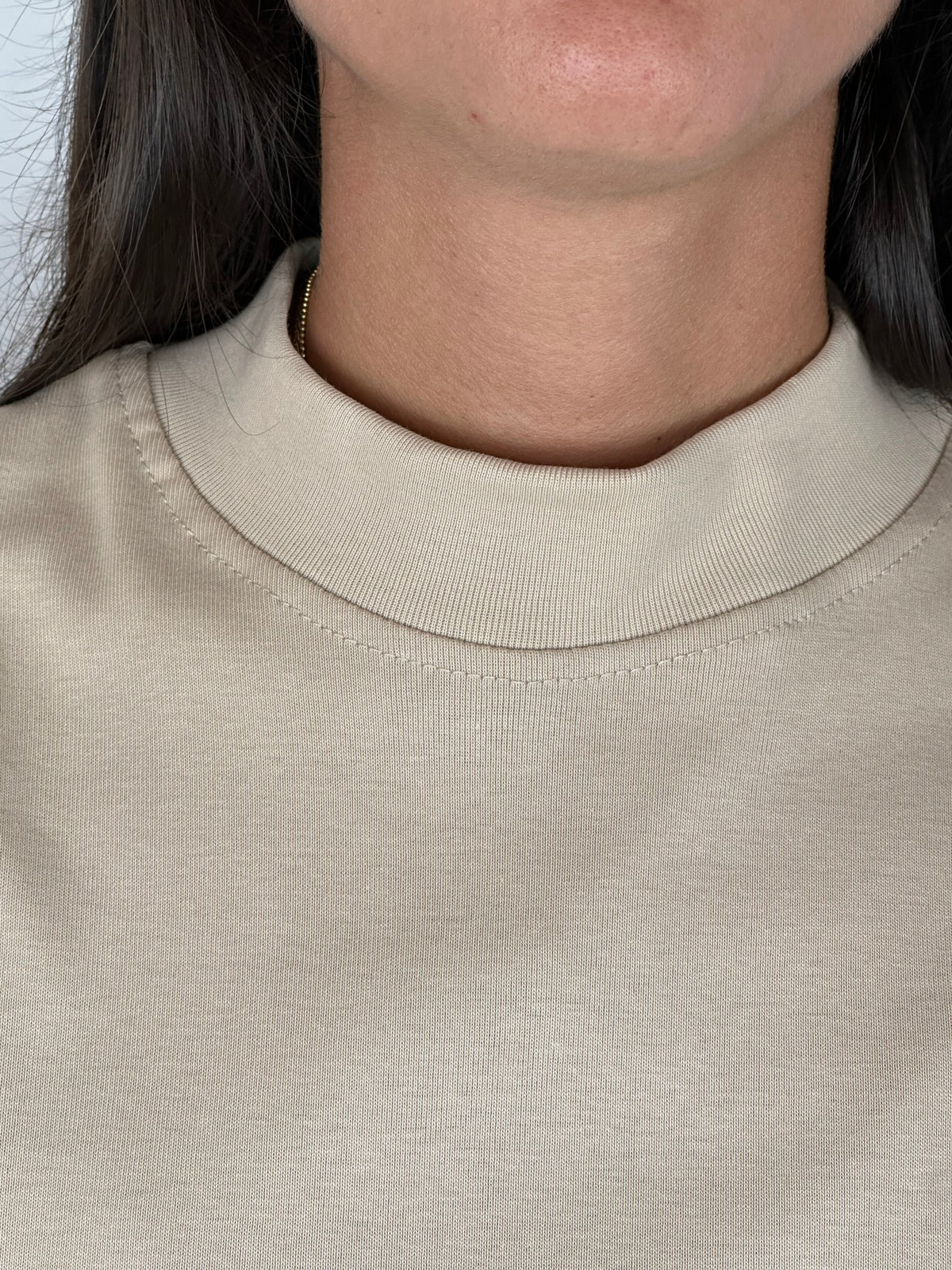 MAGLIA BEIGE M|LUNGA COTONE