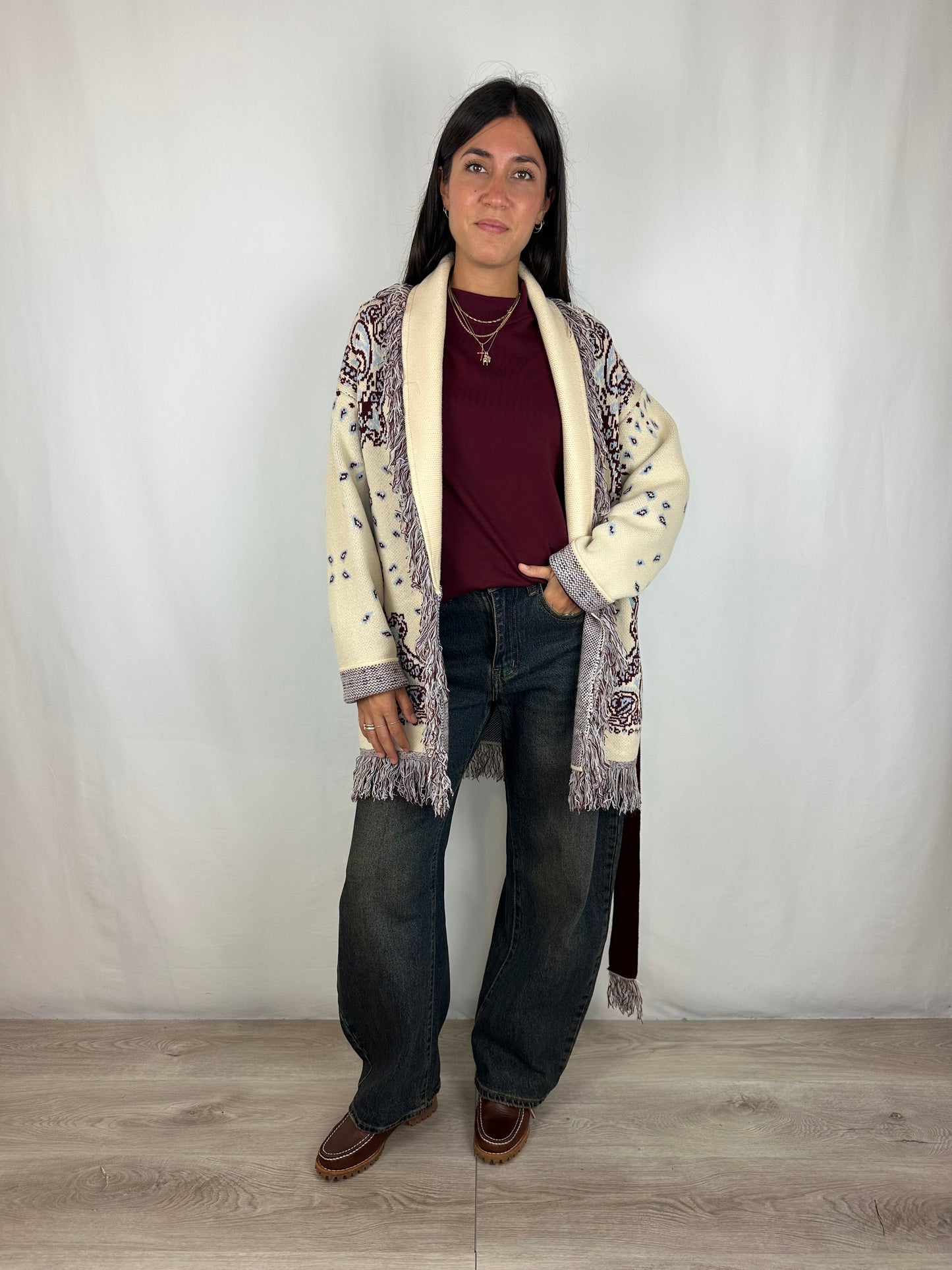 CARDIGAN BANDANA PANNA