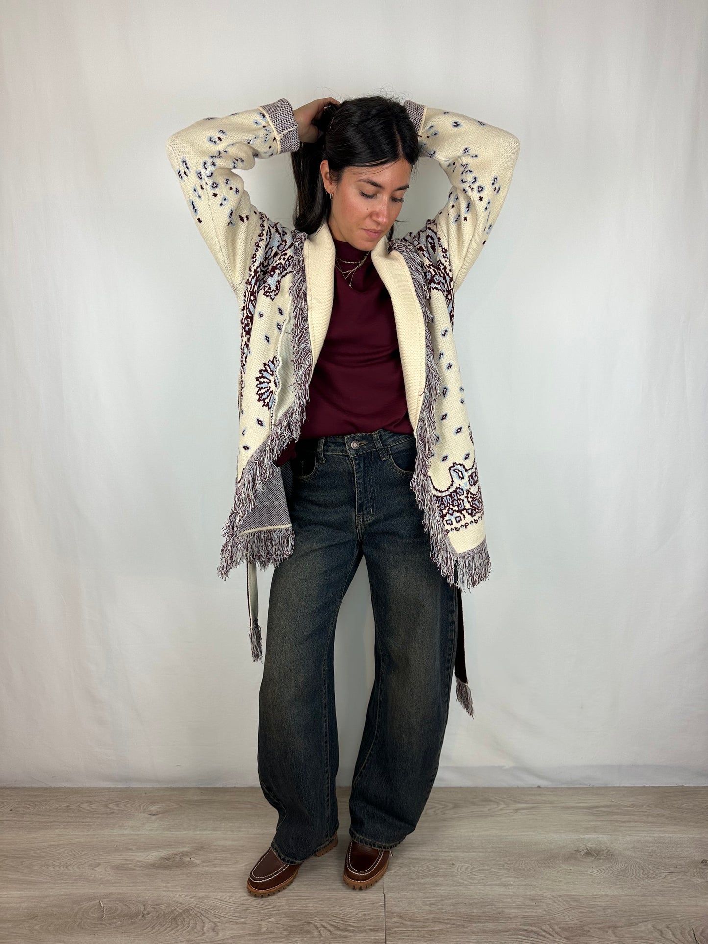 CARDIGAN BANDANA PANNA