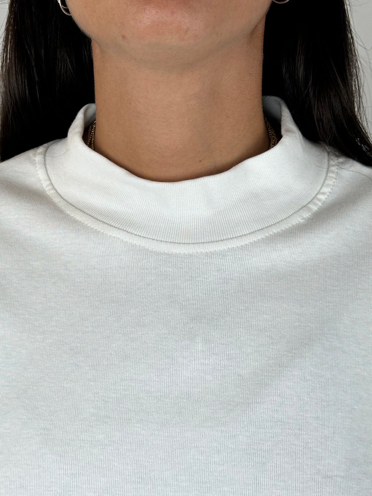 MAGLIA BIANCA M|LUNGA COTONE
